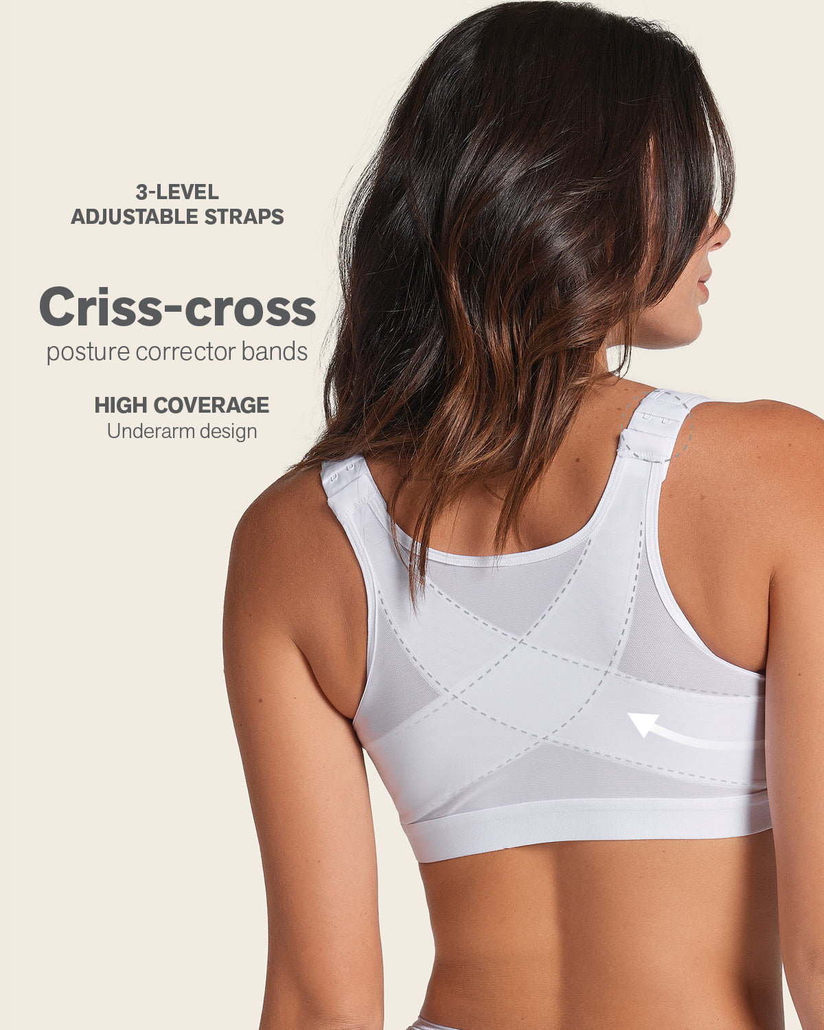 Unlined Wireless Posture Corrector Bra