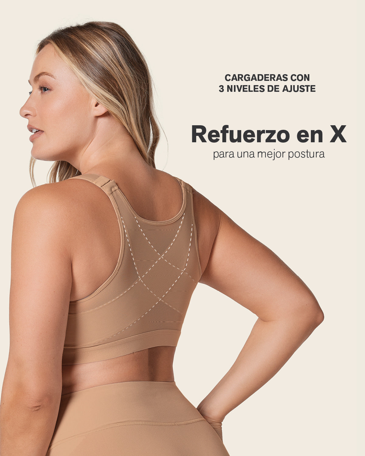 Unlined Wireless Posture Corrector Bra