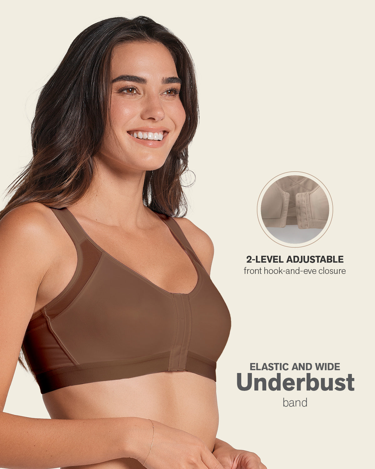 Unlined Wireless Posture Corrector Bra