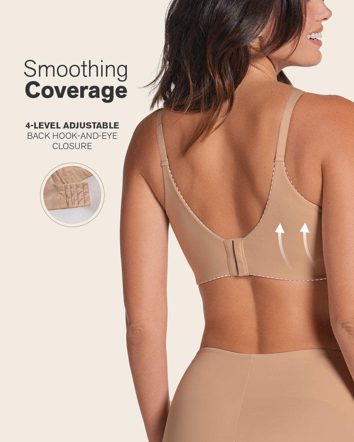 Back Smoothing Bra with Soft Full Coverage Cups