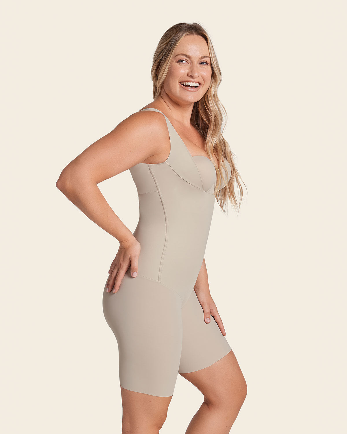 Undetectable Step-in Mid-Thigh Body Shaper