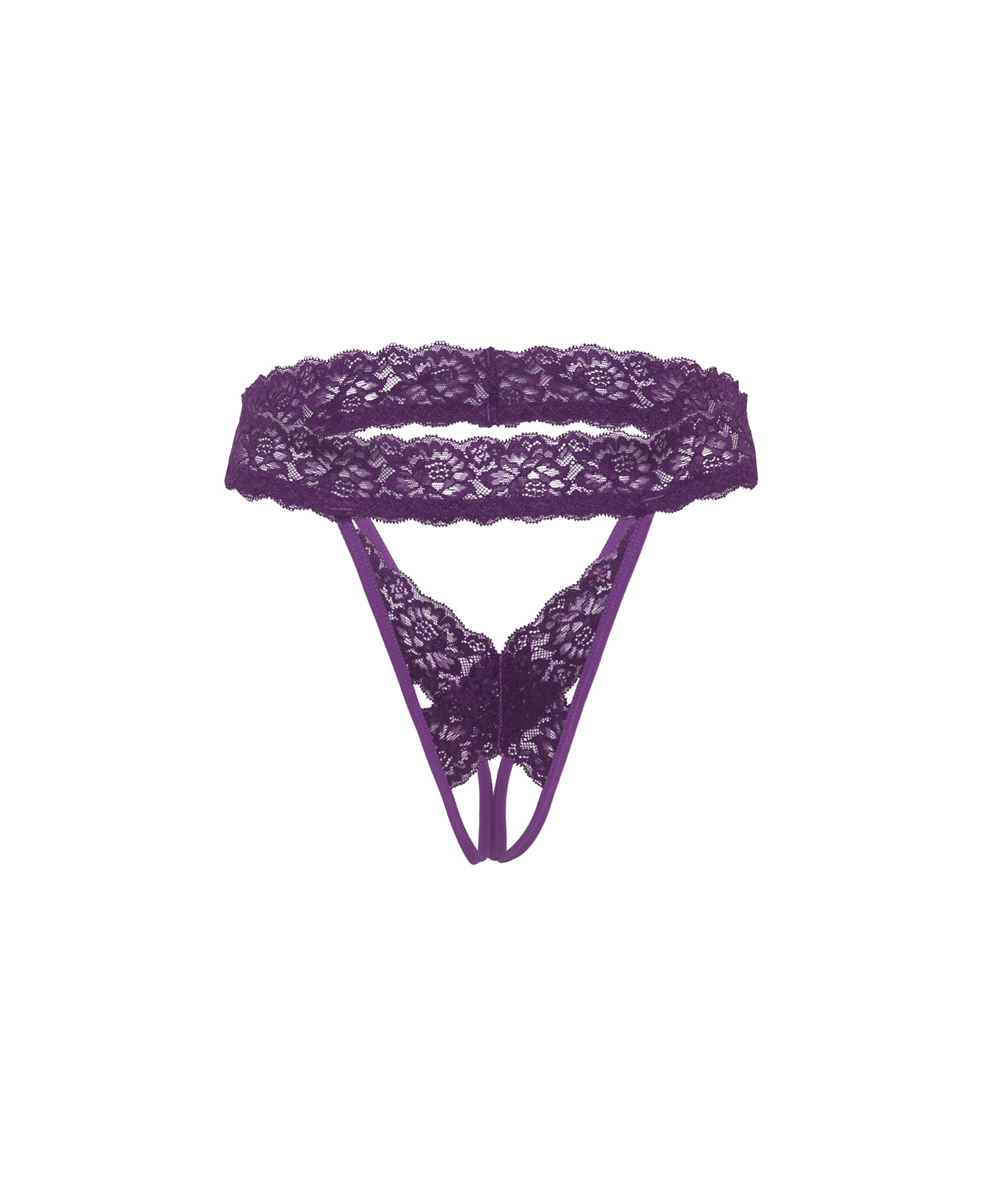 Jessica Lace Crotchless Panty