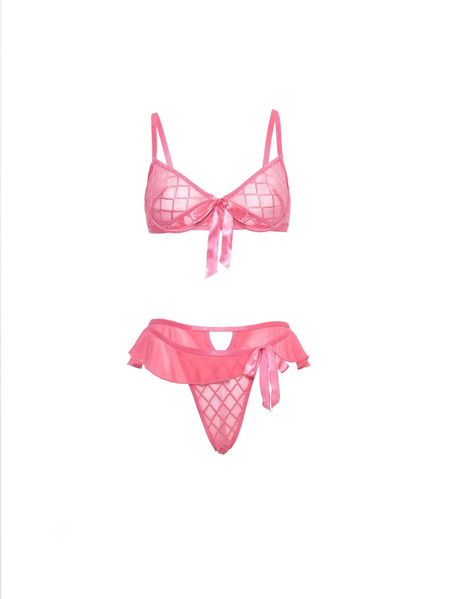 Aubrielle Sheer Bra Set