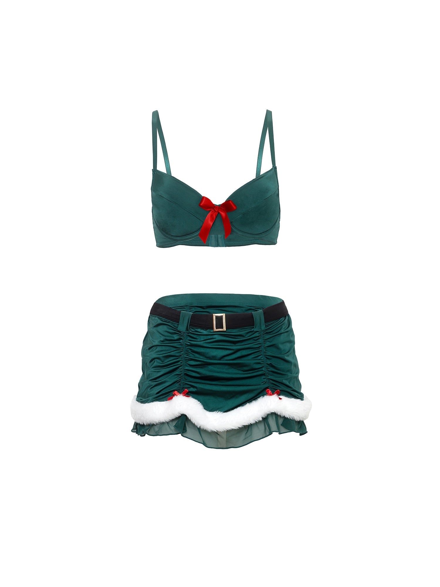 Elfina Christmas Bra & Skirt Set