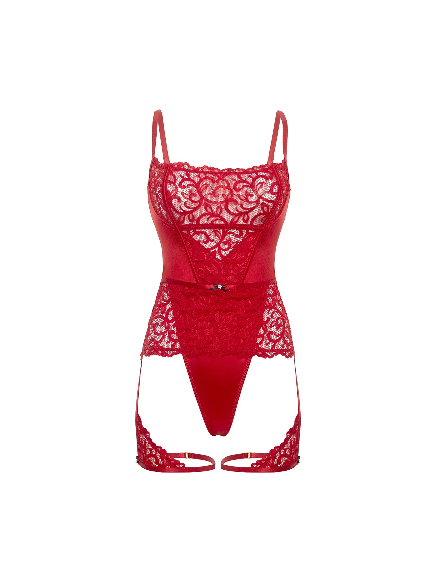 Candice Satin & Lace Teddy