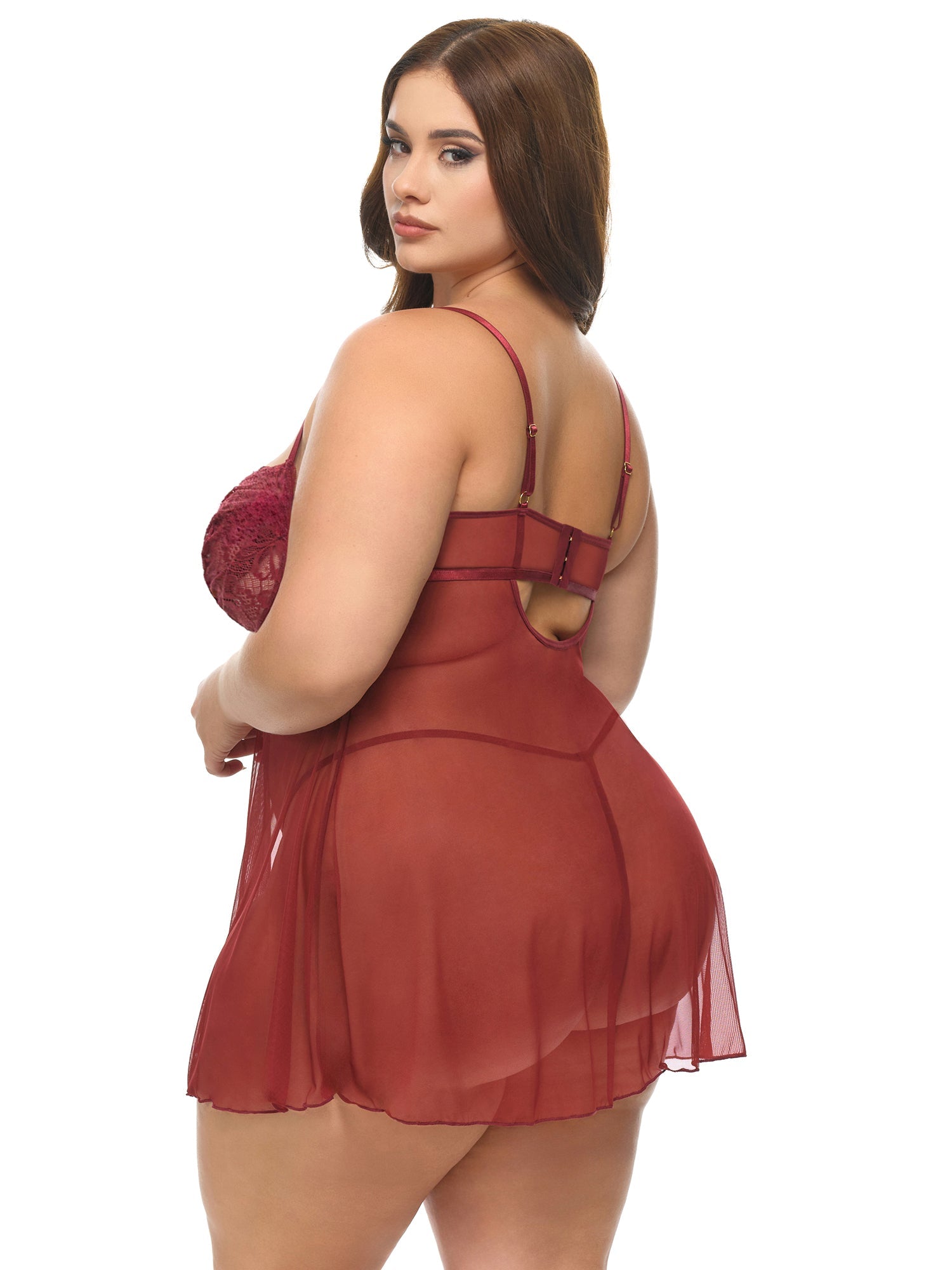 Curvy Avery Sheer Babydoll