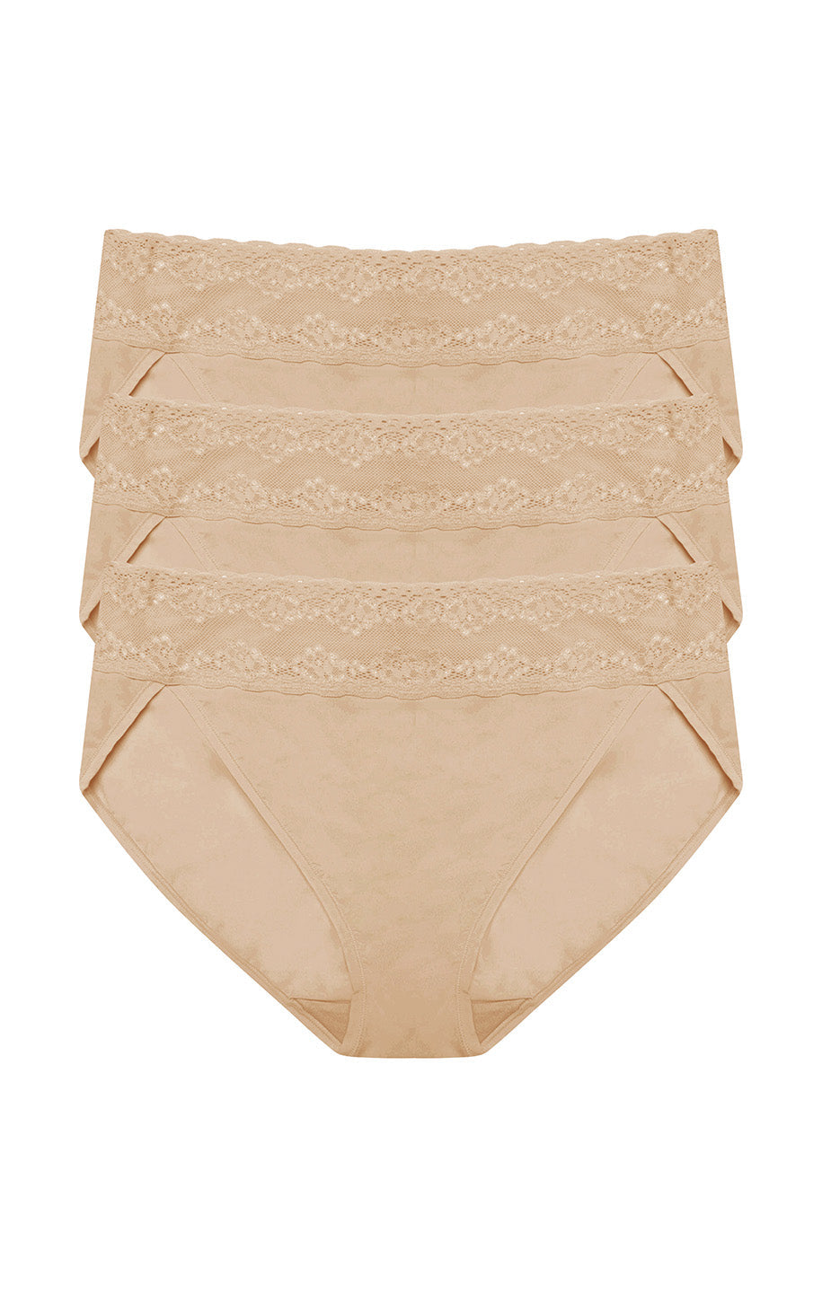 Bliss Perfection Cotton Stretch One Size French Cut Brief 3PK