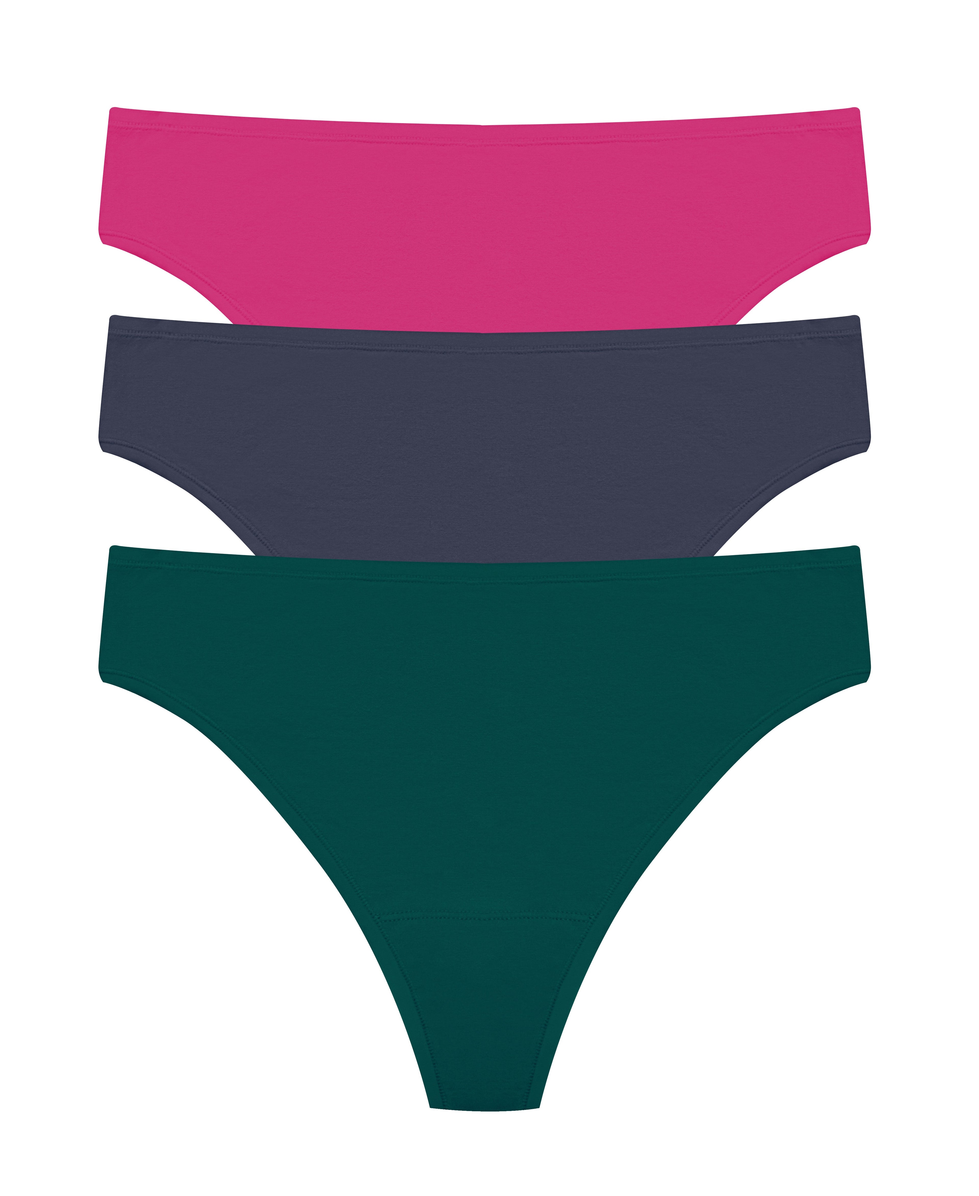 Bliss Bare Cotton Thong 3-Pack