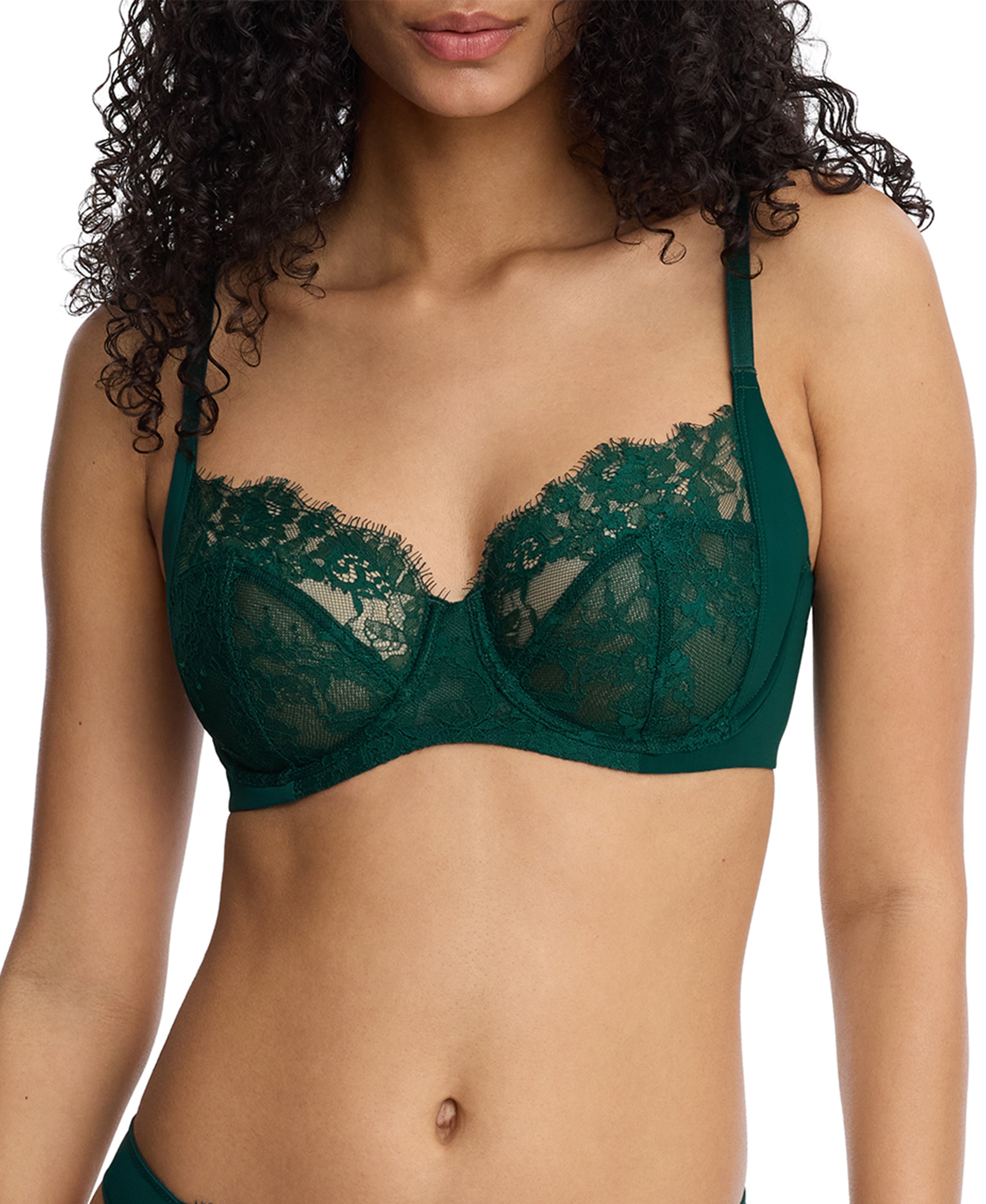 Entice Lace Full Coverage Side Support Balconette Bra