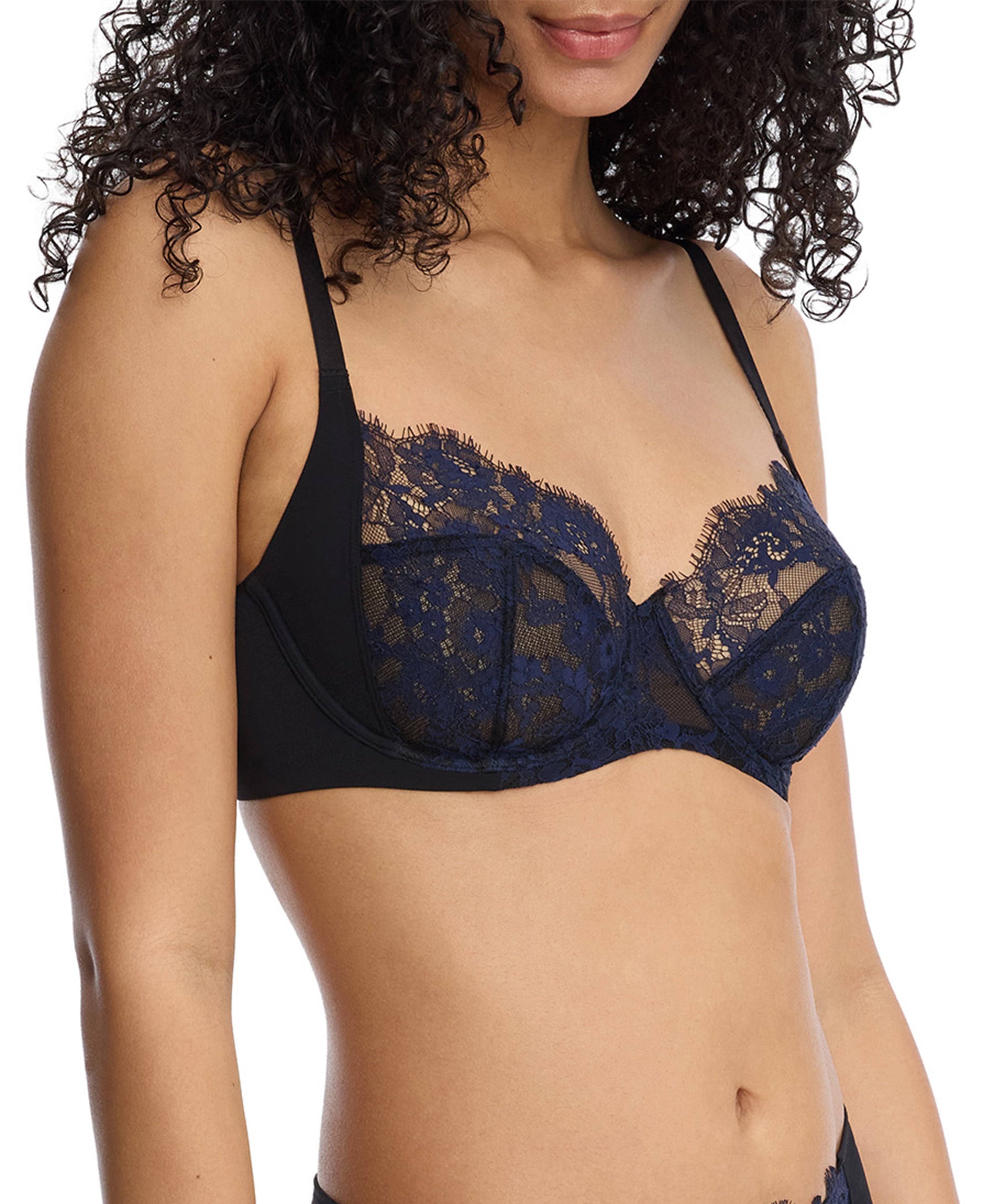 Entice Lace Full Coverage Side Support Underwire Bra