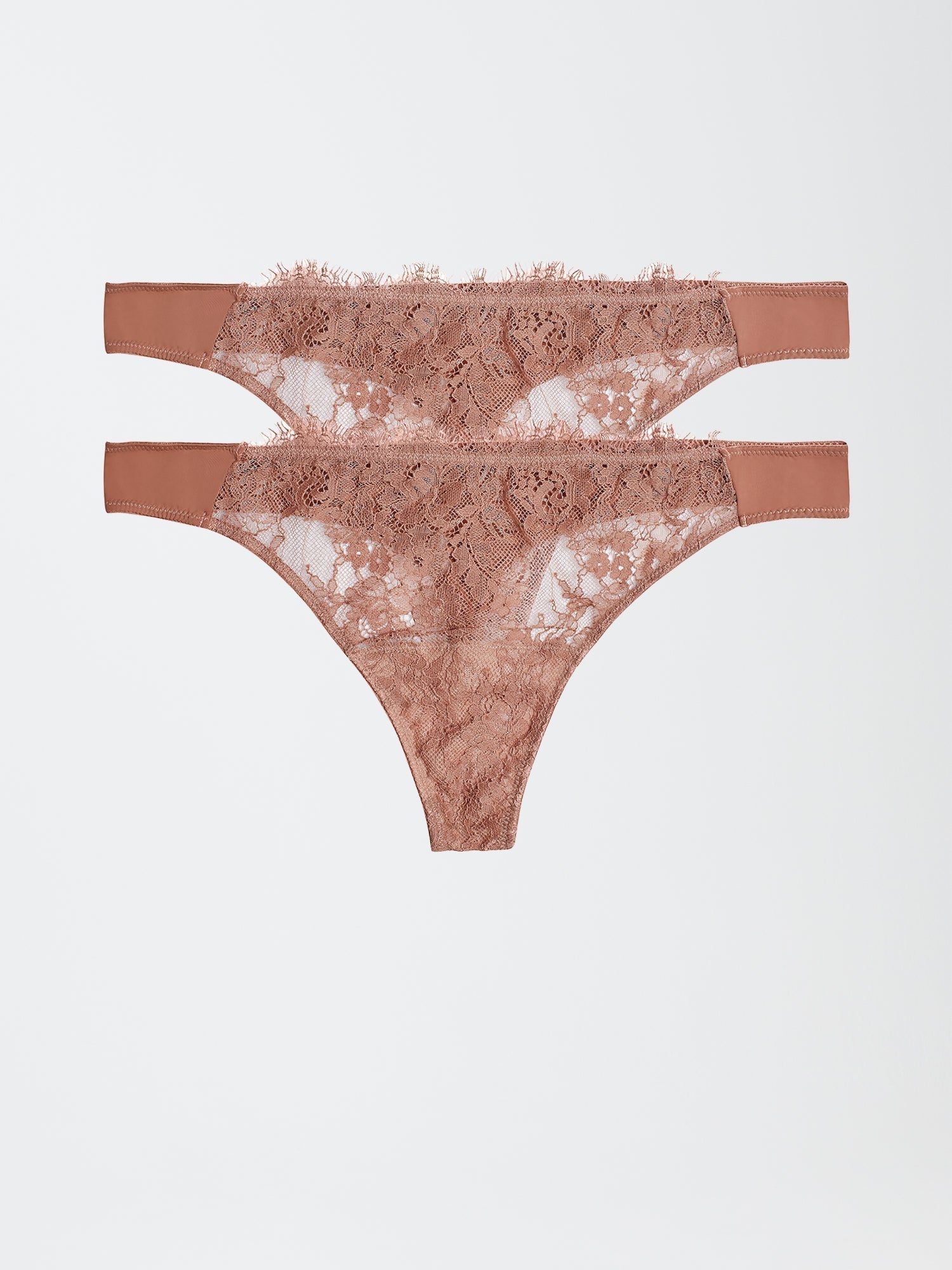Entice Front Lace Thong 2-Pack