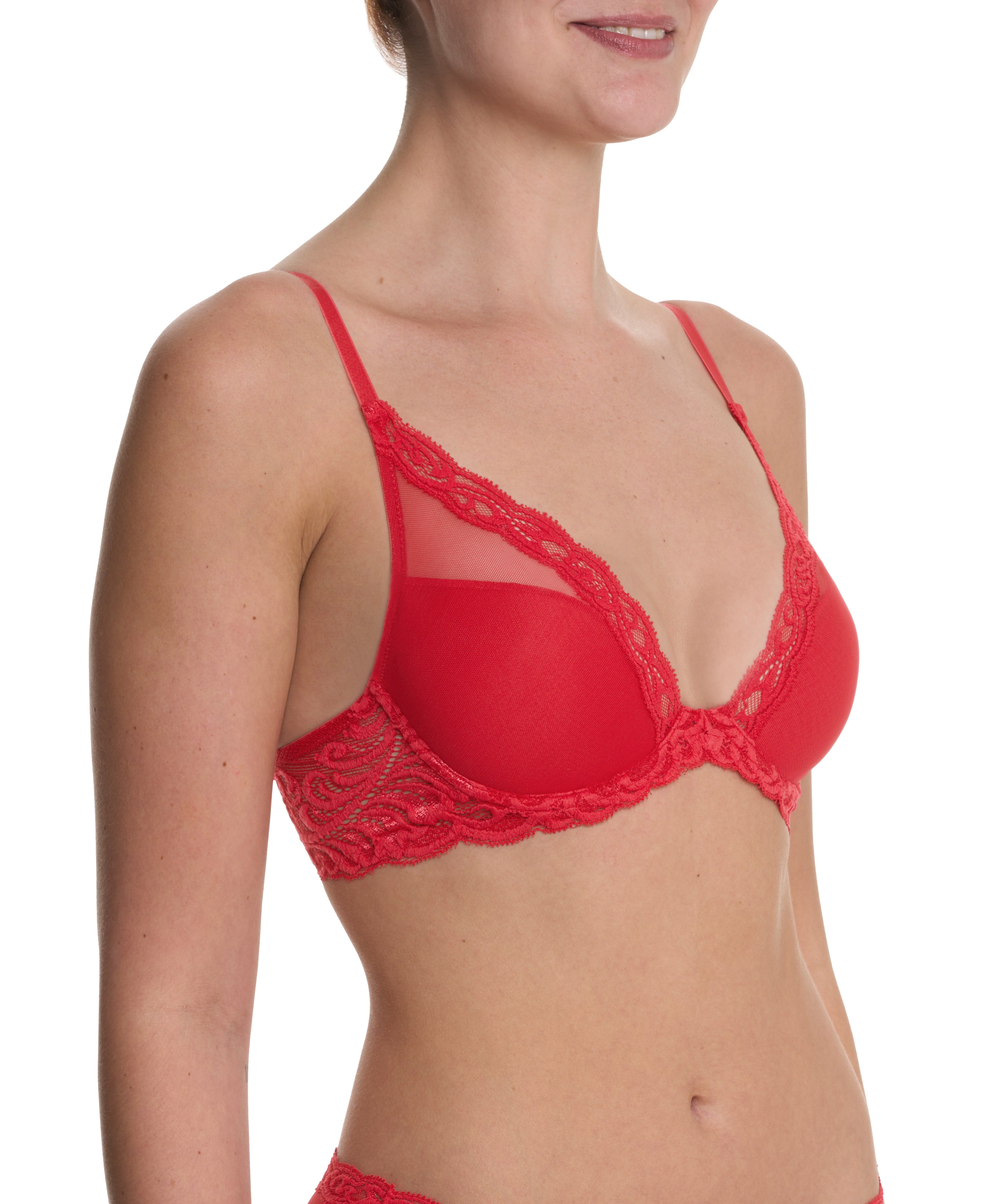 Feathers Lace Plunge T-Shirt Bra