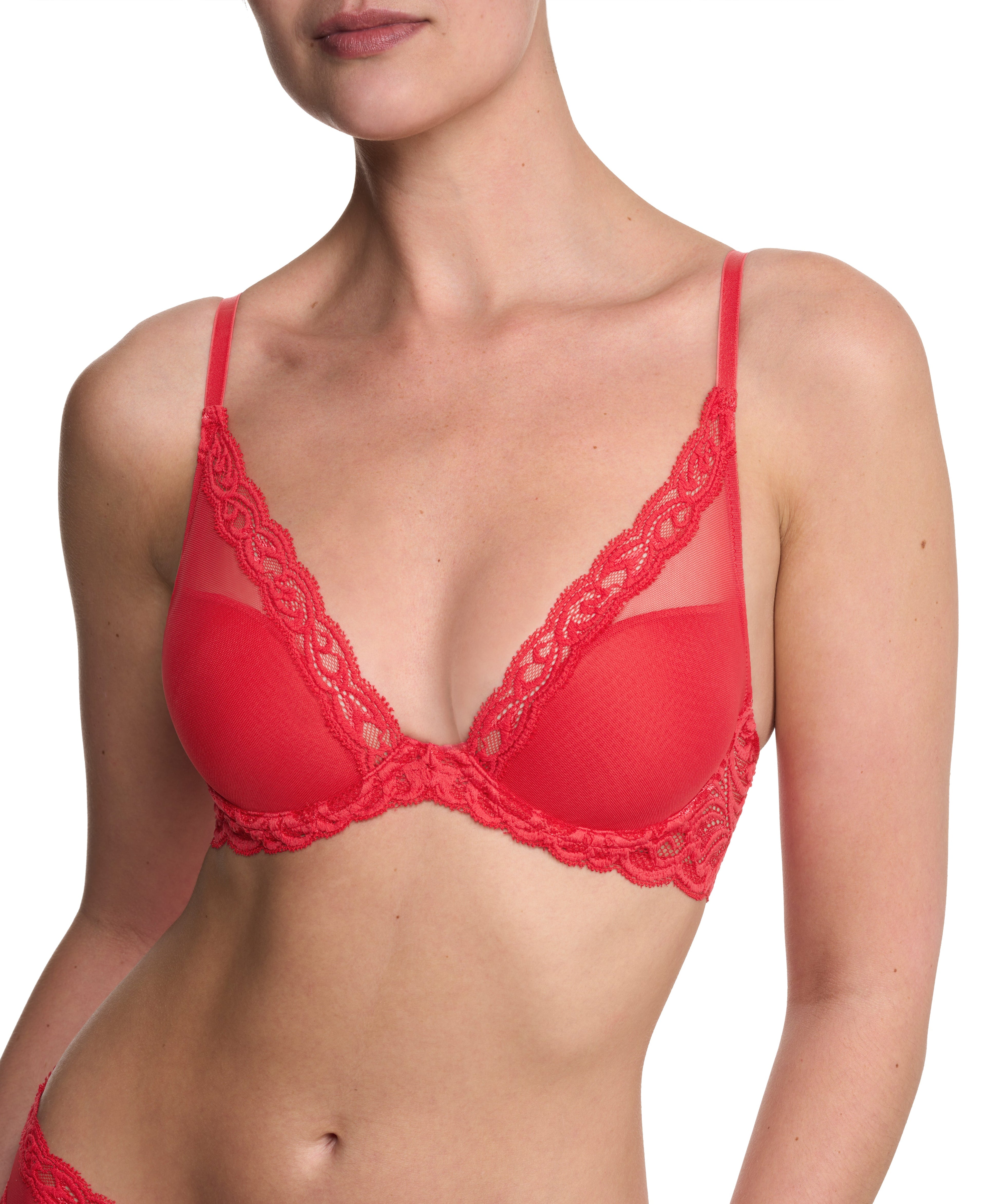 Feathers Lace Plunge T-Shirt Bra