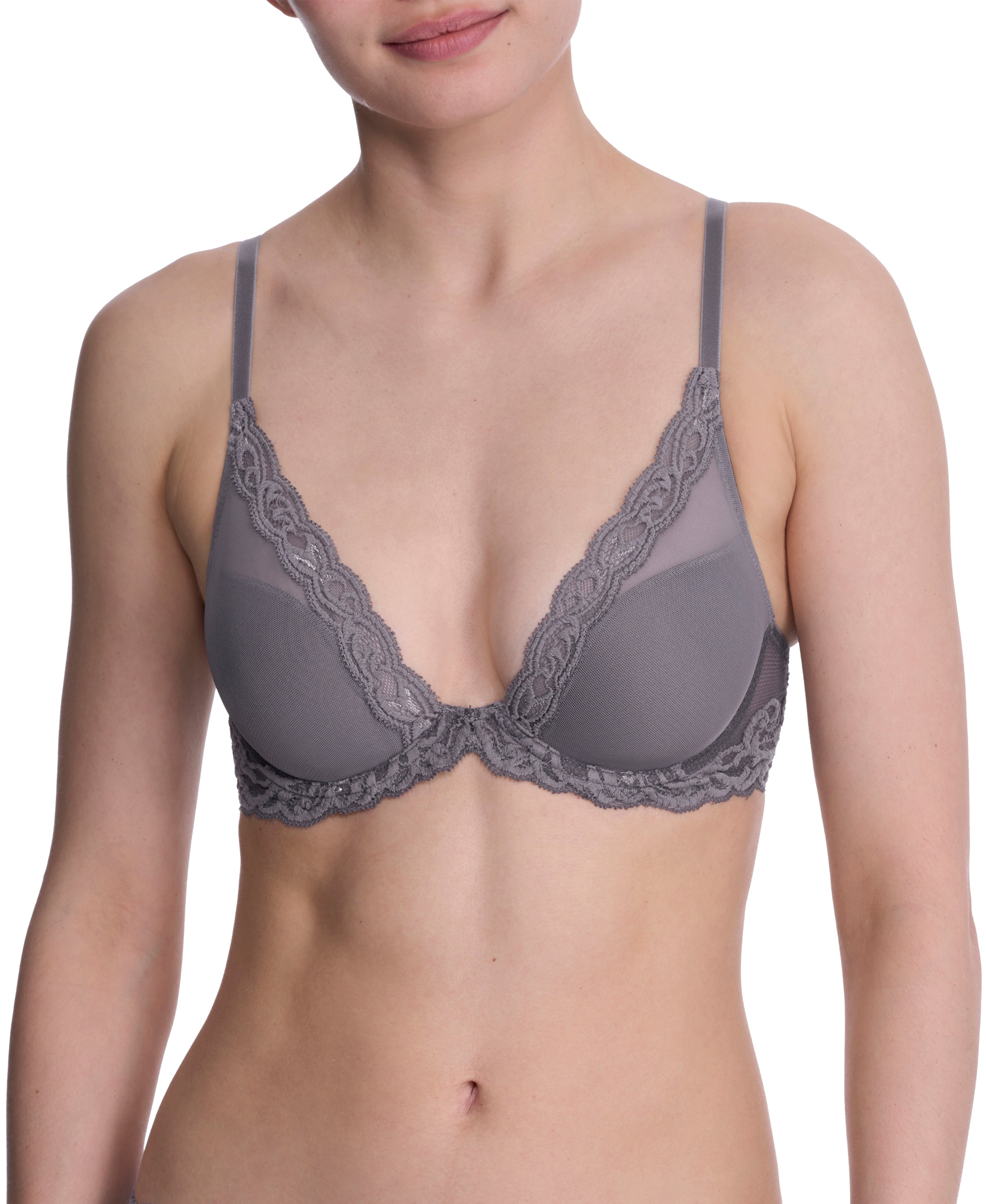 Feathers Lace Plunge T-Shirt Bra