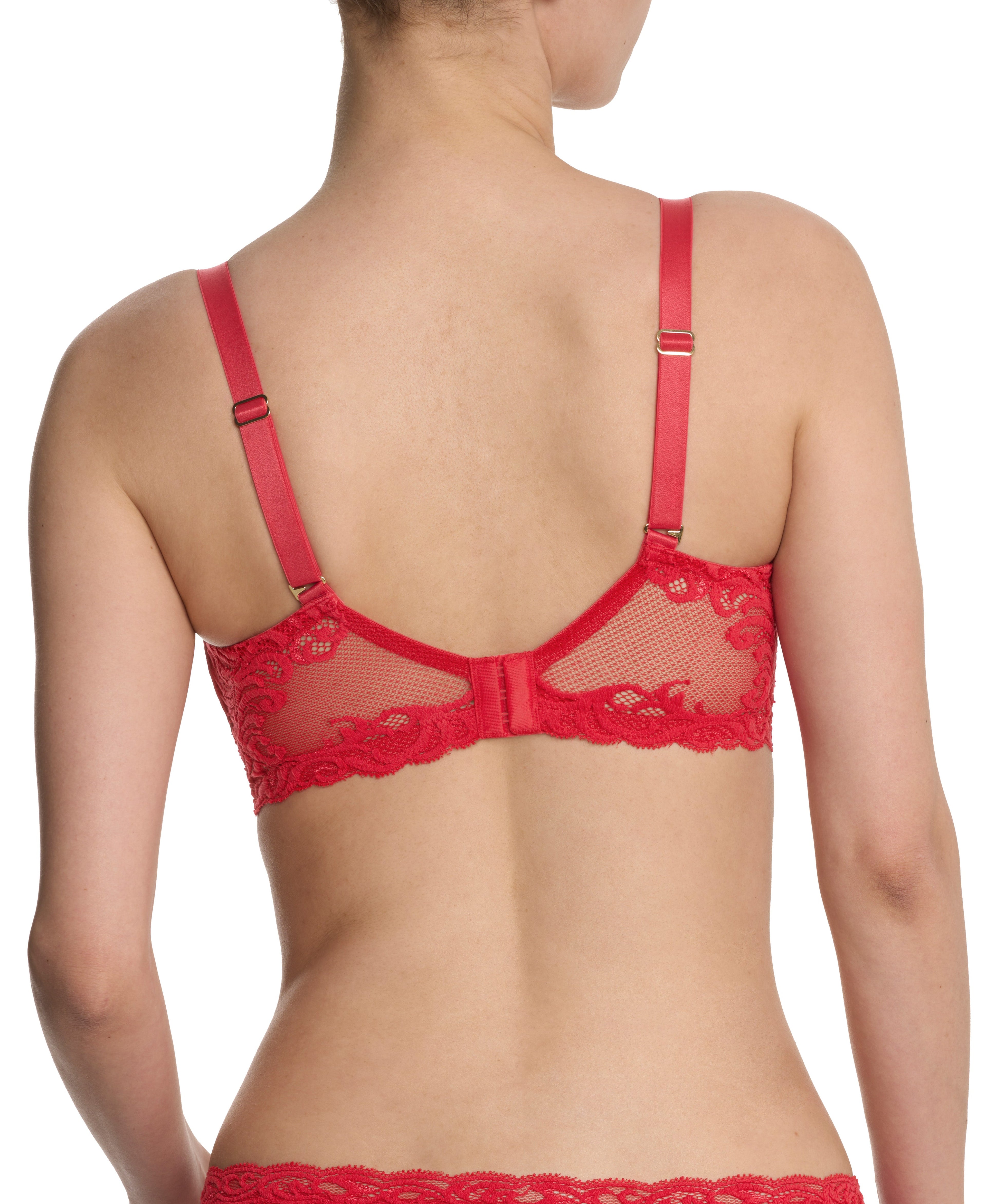 Feathers Lace Full Figure Plunge T-Shirt Bra