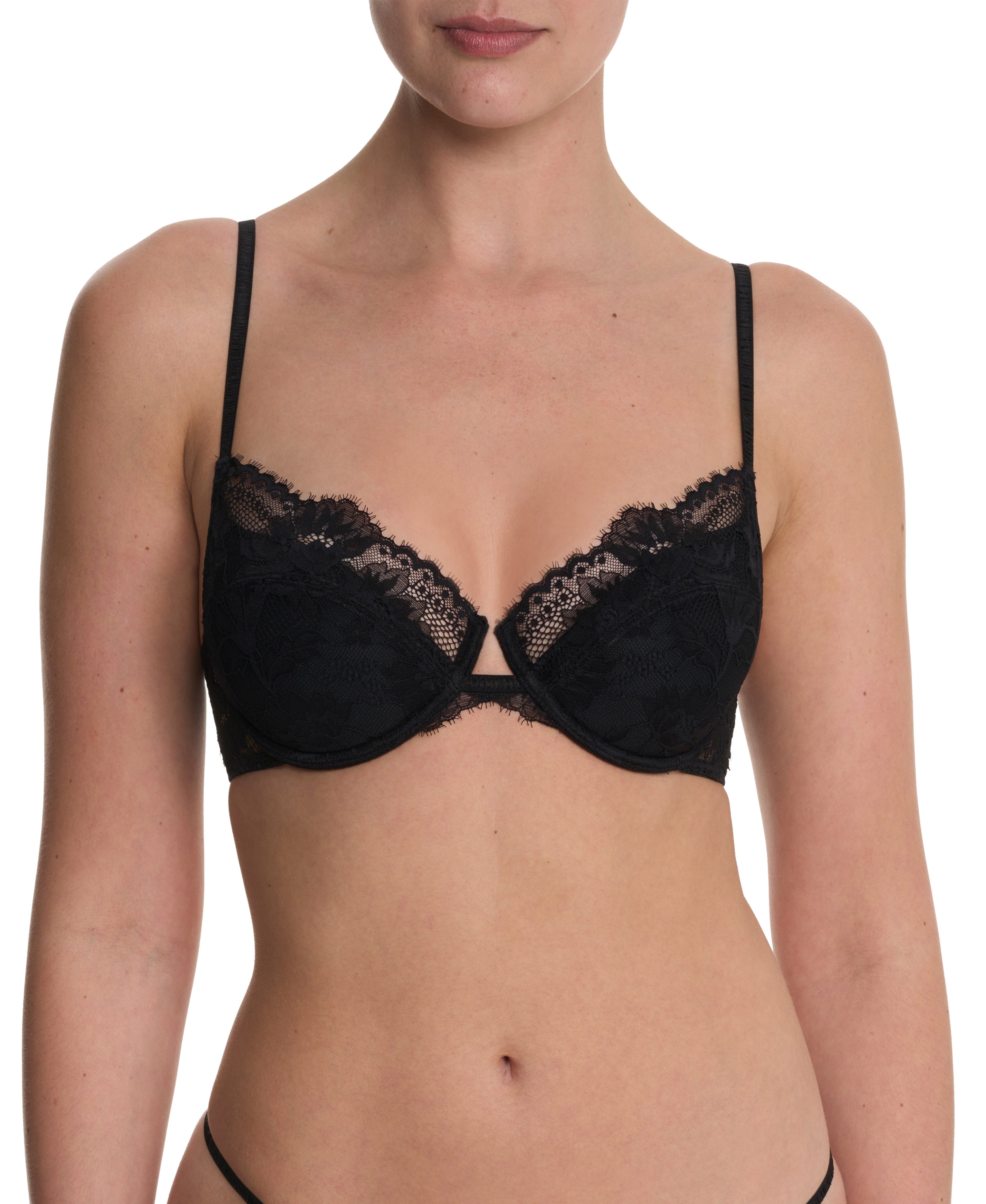 Fleur Padded Underwire Lace Demi Bra