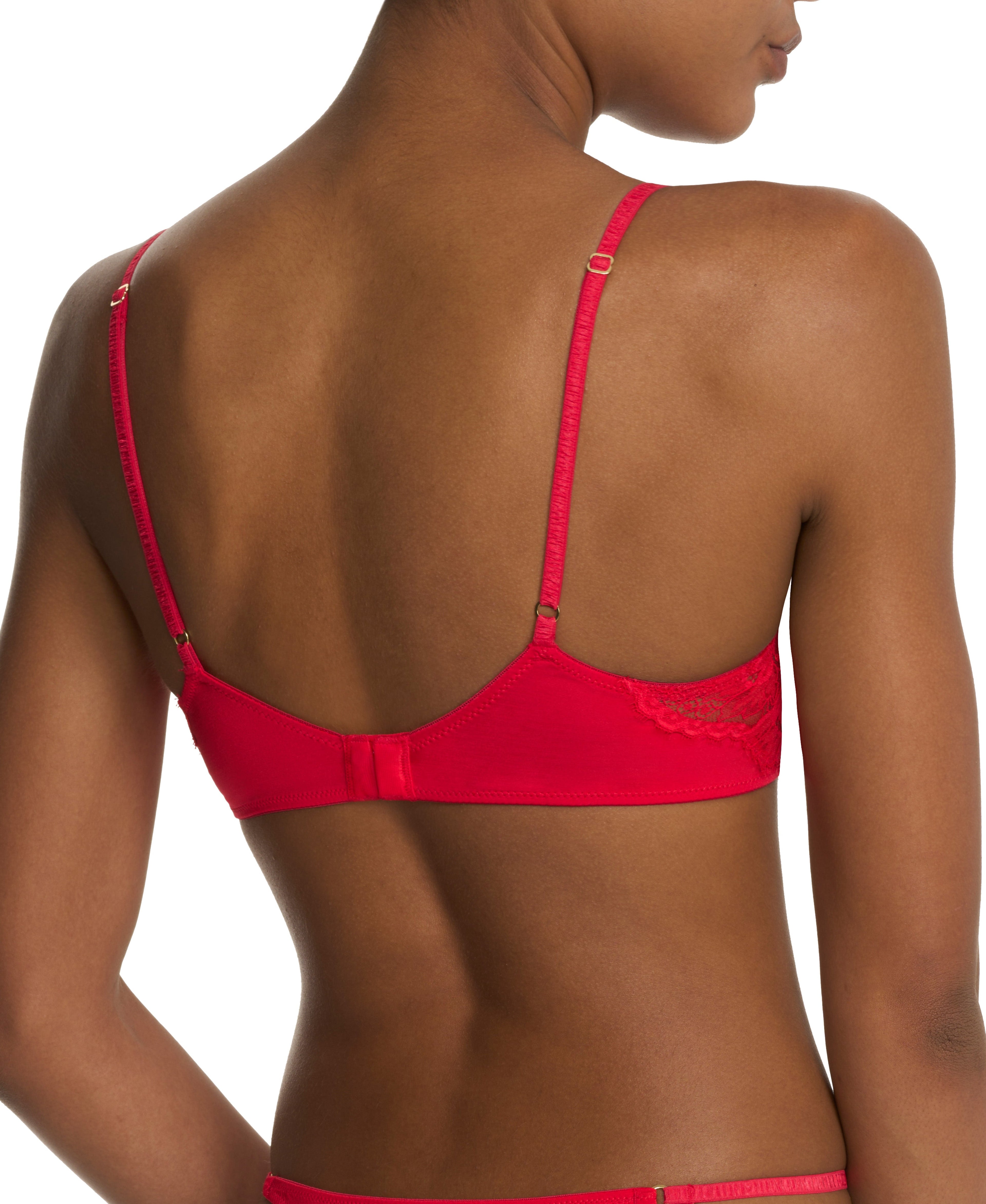 Fleur Padded Underwire Lace Demi Bra