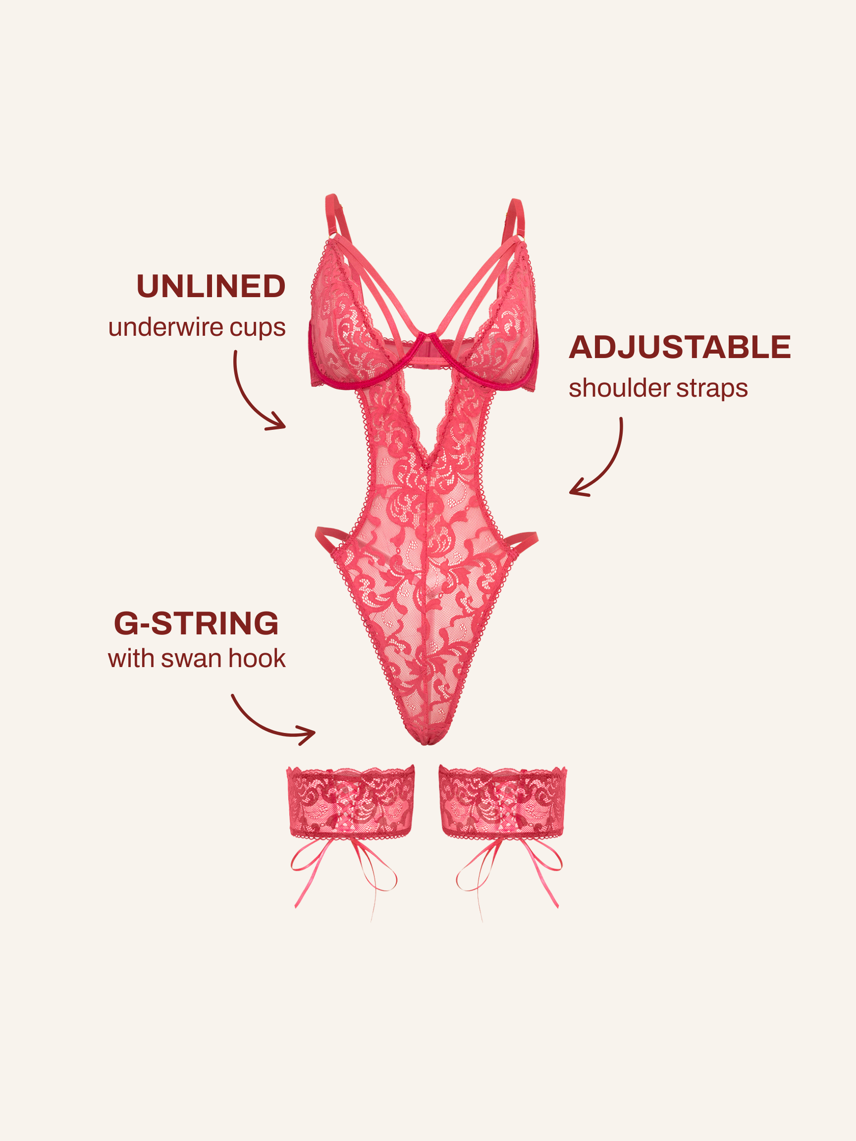 Genesis Lace Teddy