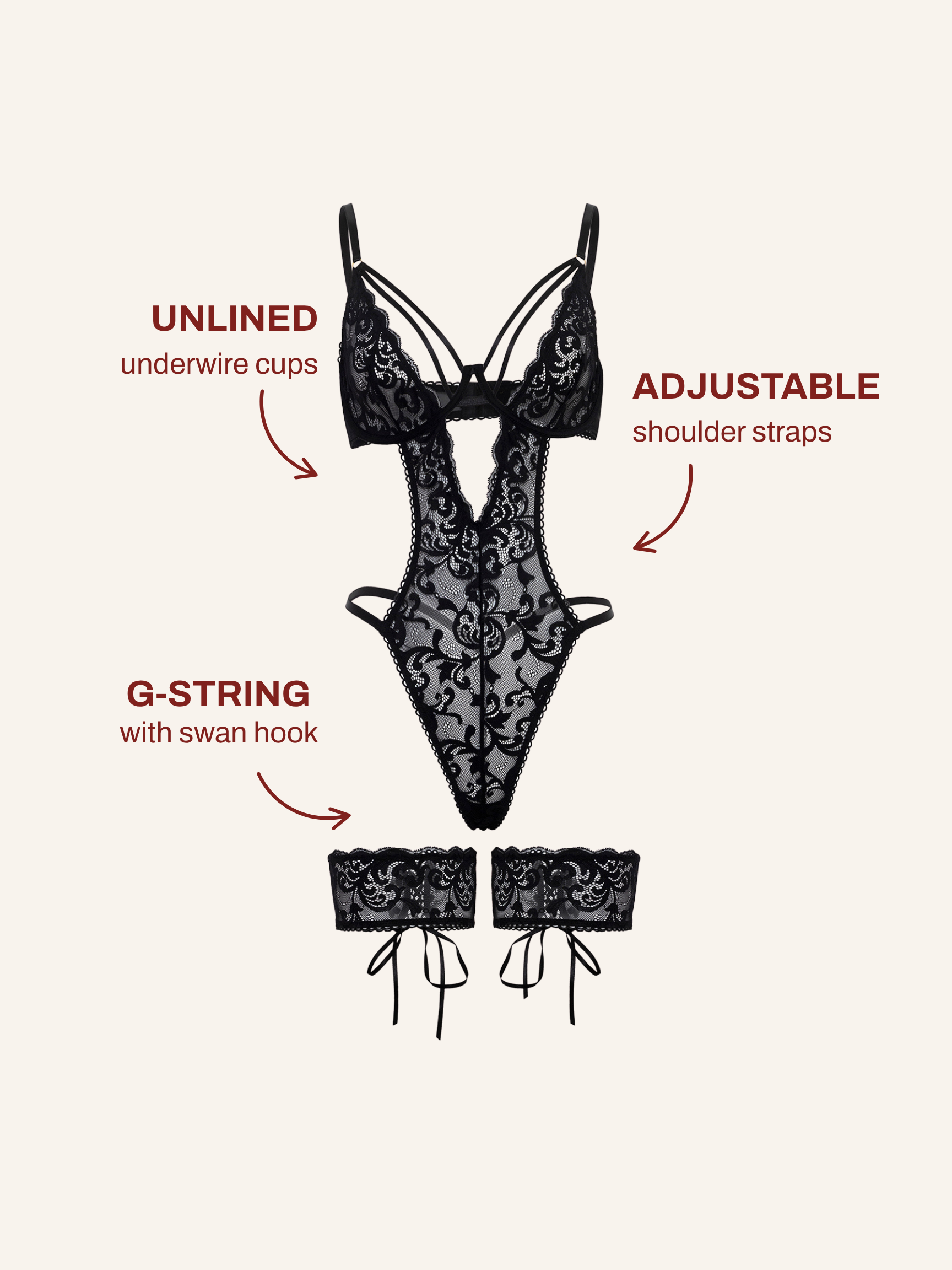 Genesis Lace Teddy
