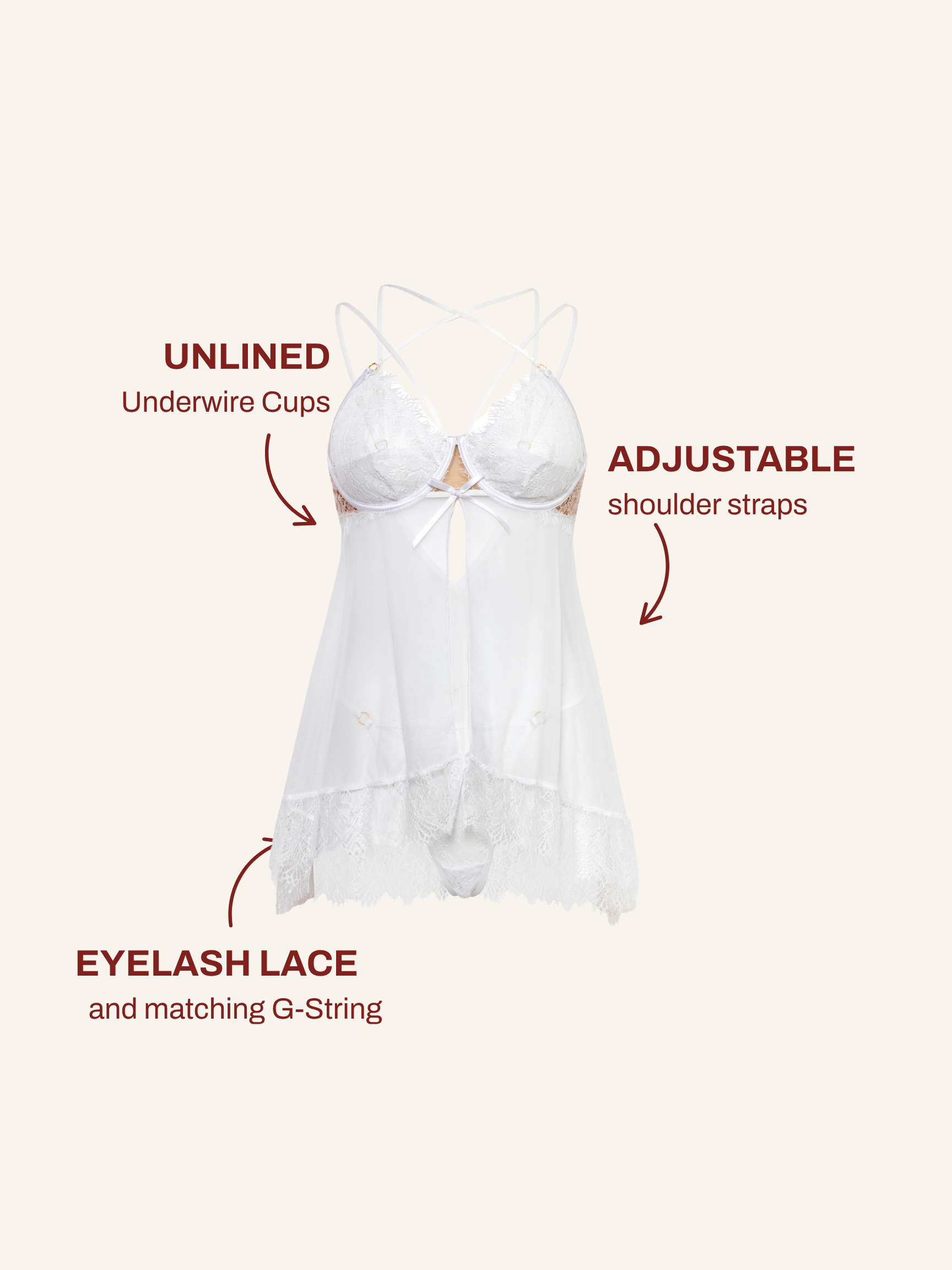 Bridal Indie Sheer Babydoll