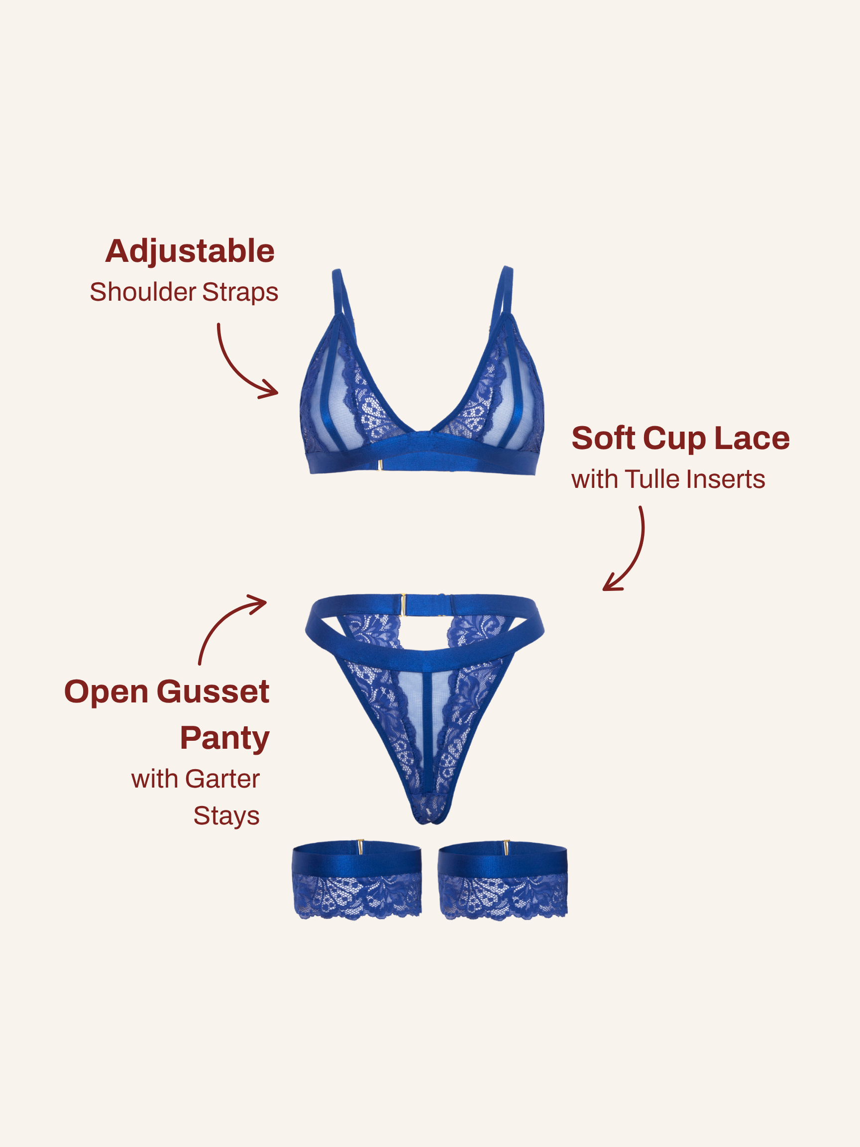 Kendra Lace Bra Set