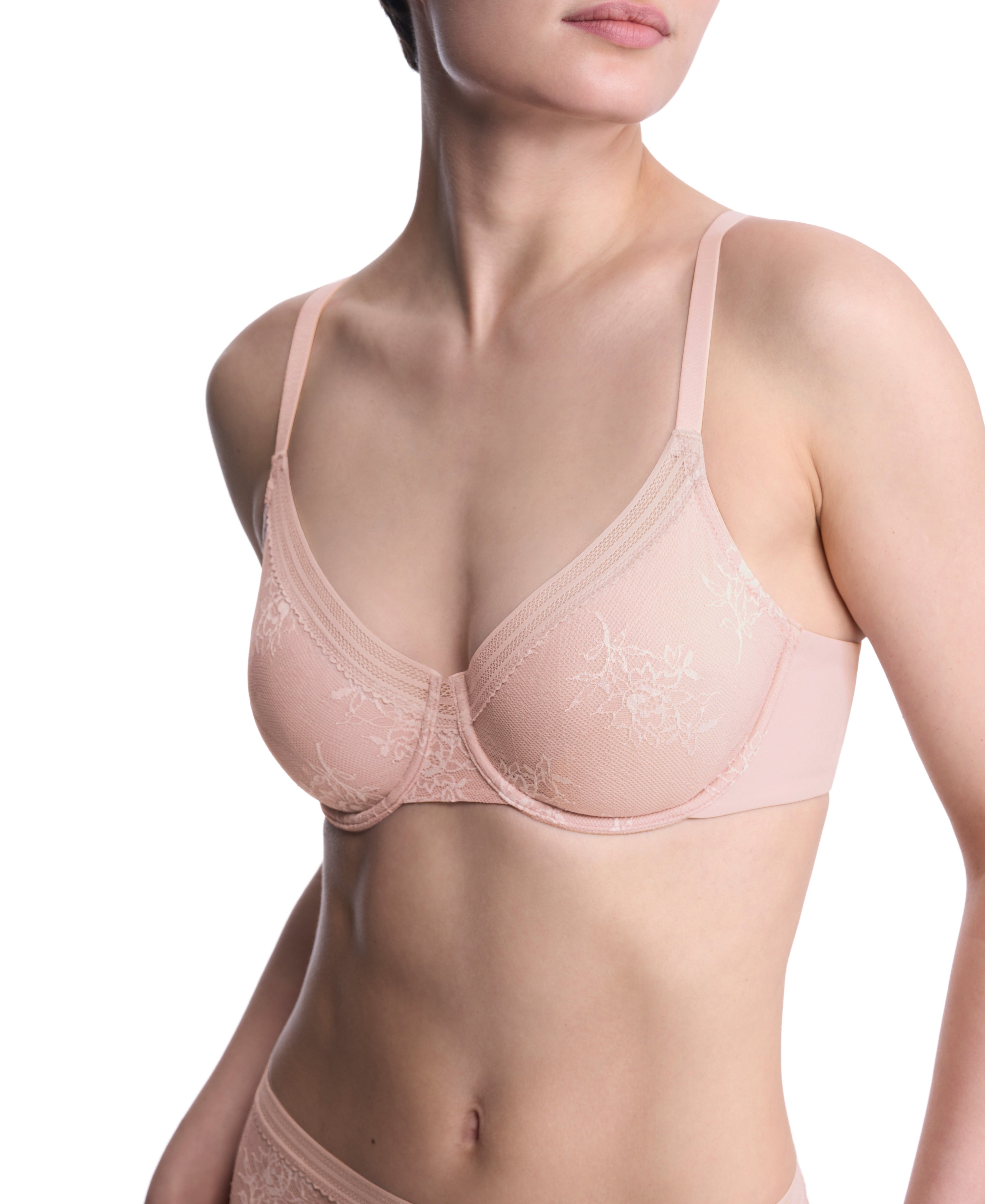 Love Lace Unlined Back Smoothing T-Shirt Bra