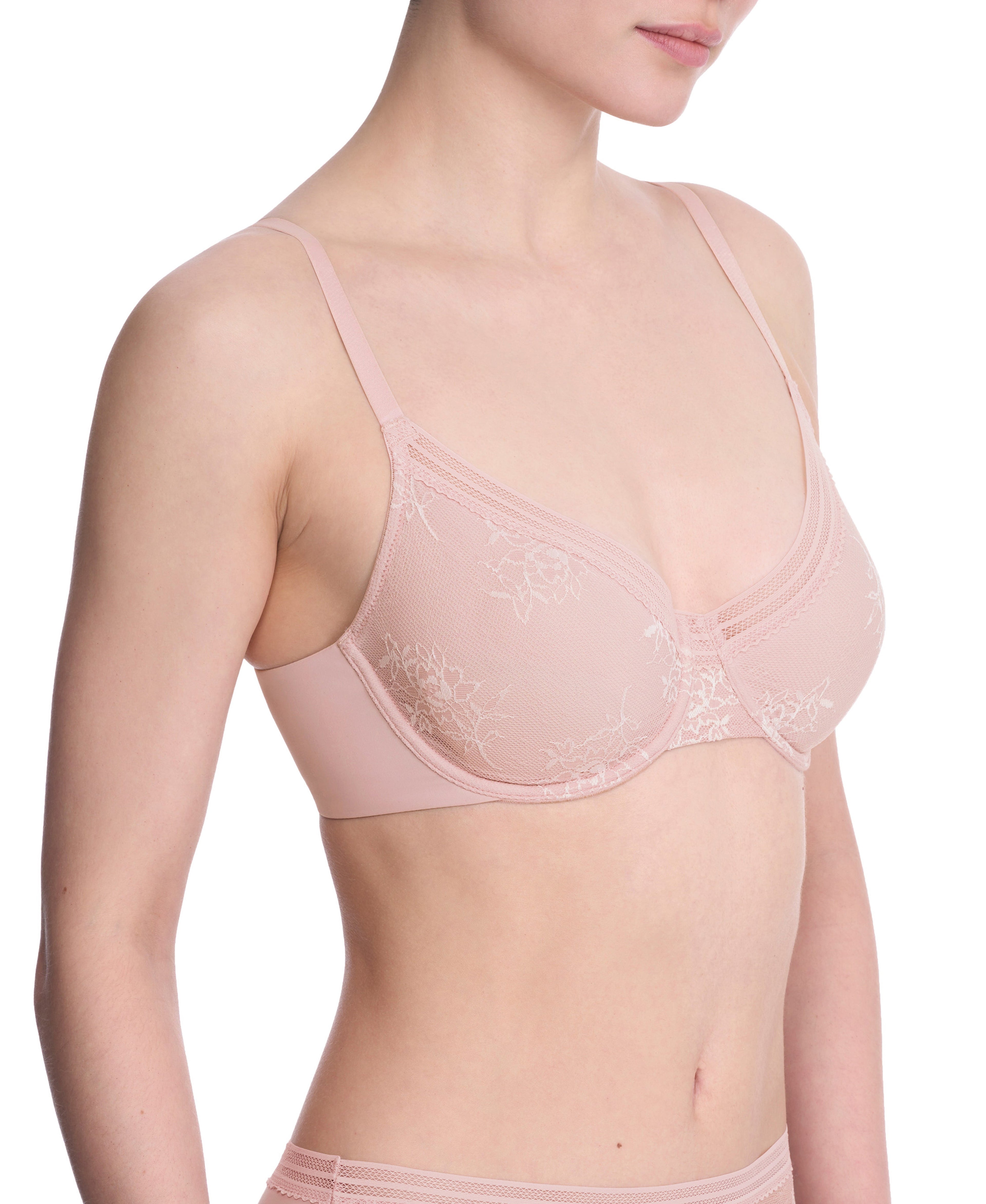 Love Lace Unlined Back Smoothing T-Shirt Bra