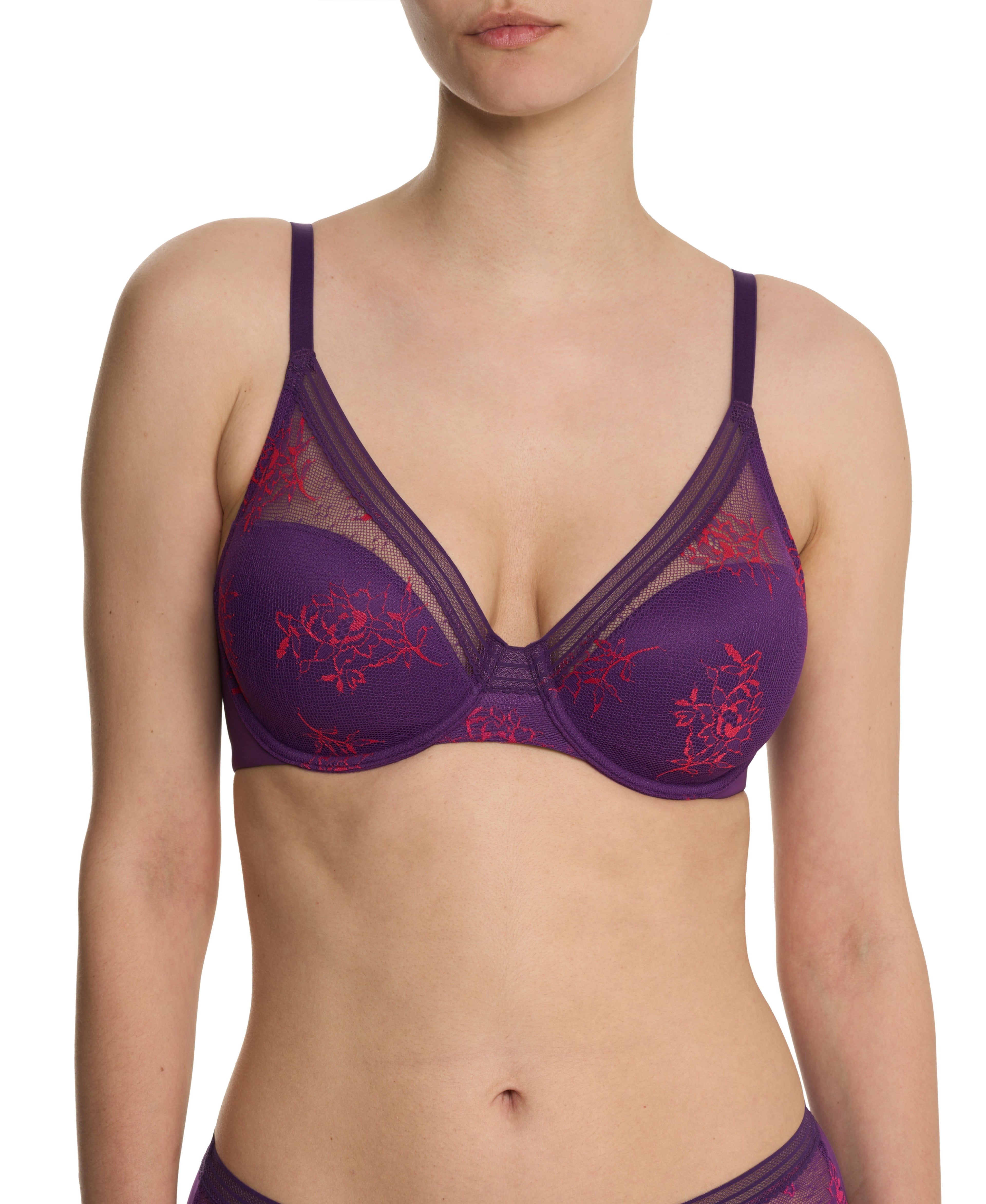 Love Lace Full Coverage Plunge T-Shirt Bra