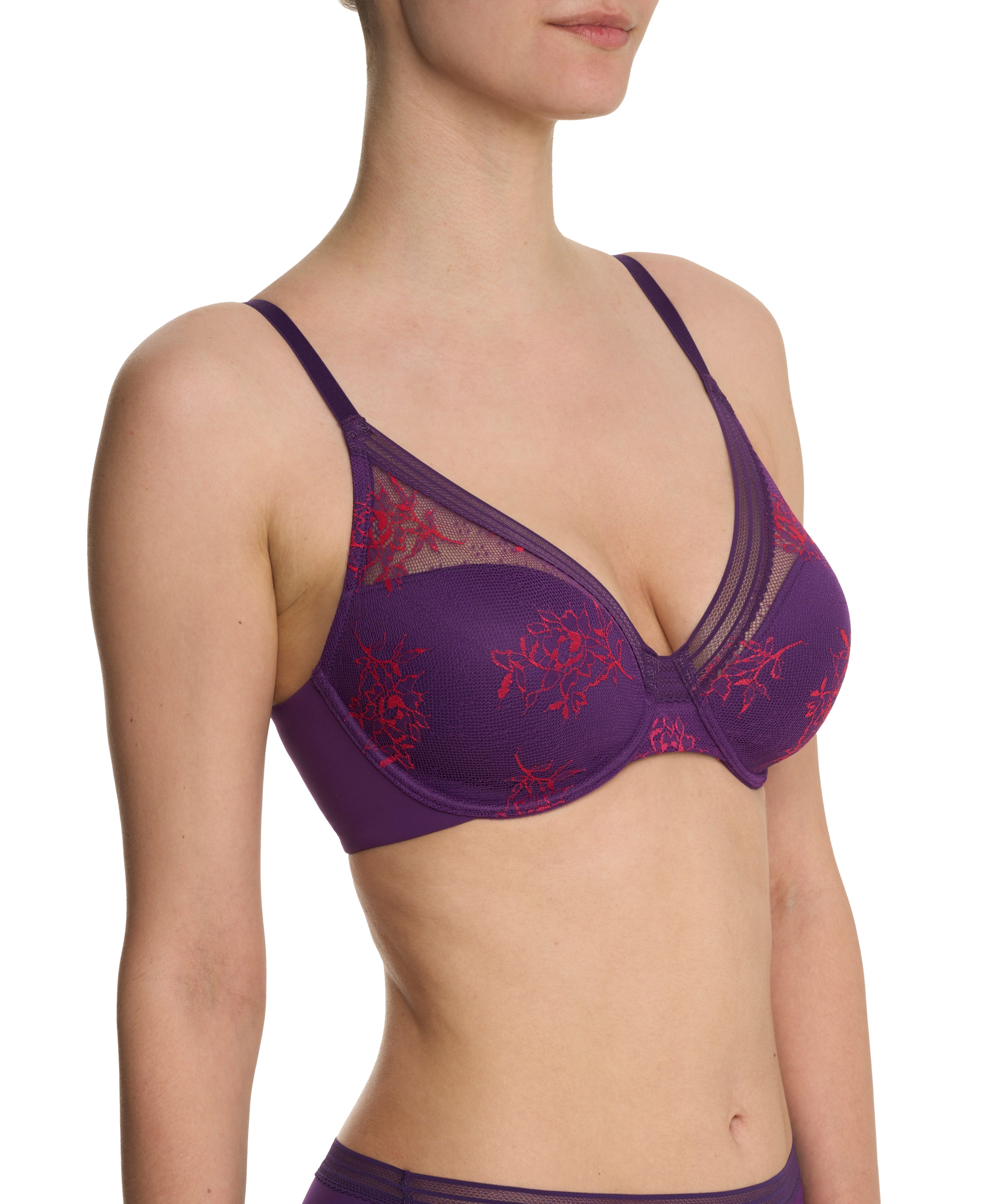 Love Lace Full Coverage Plunge T-Shirt Bra