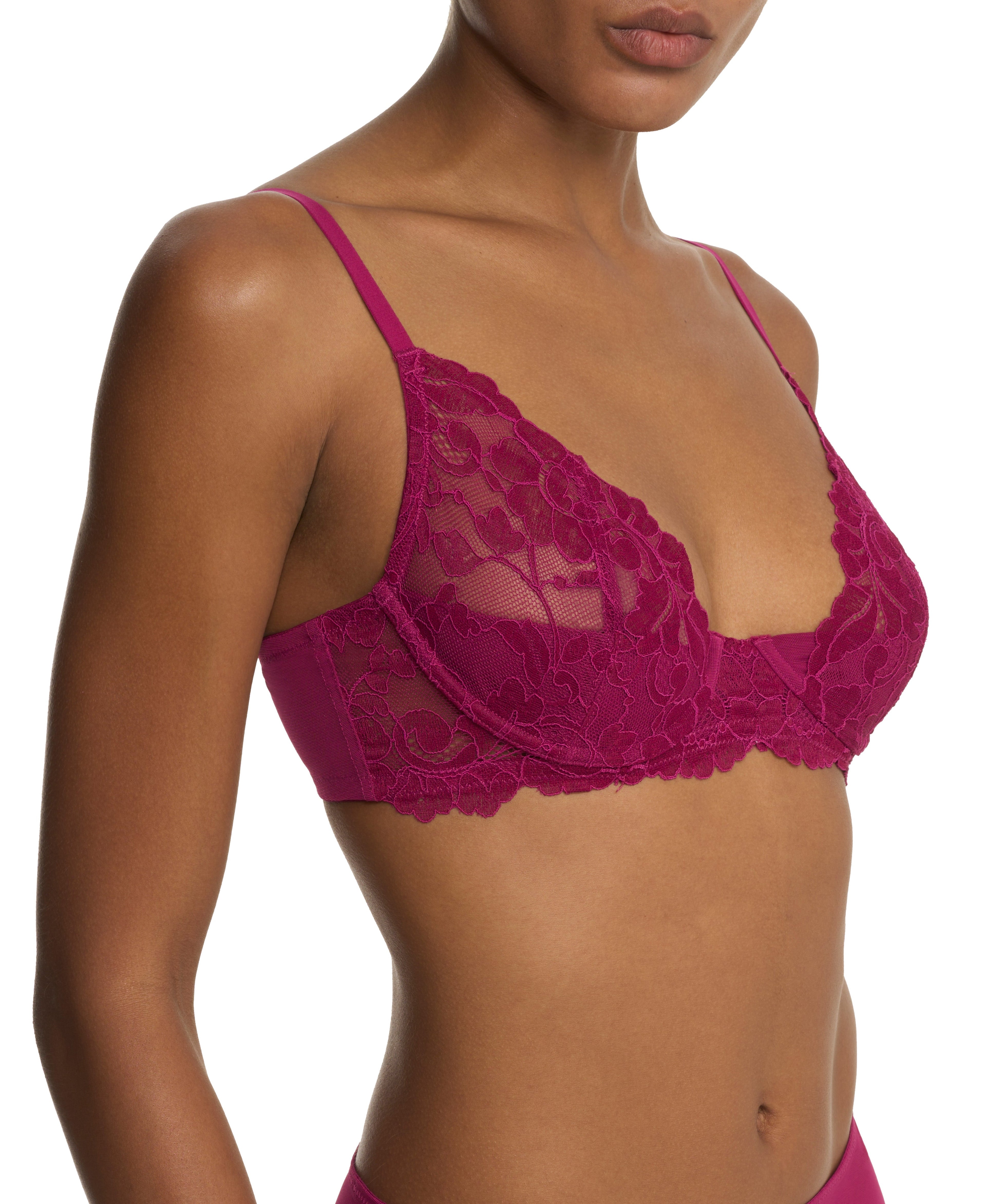 Peony Lace Demi Unlined Underwire Bra