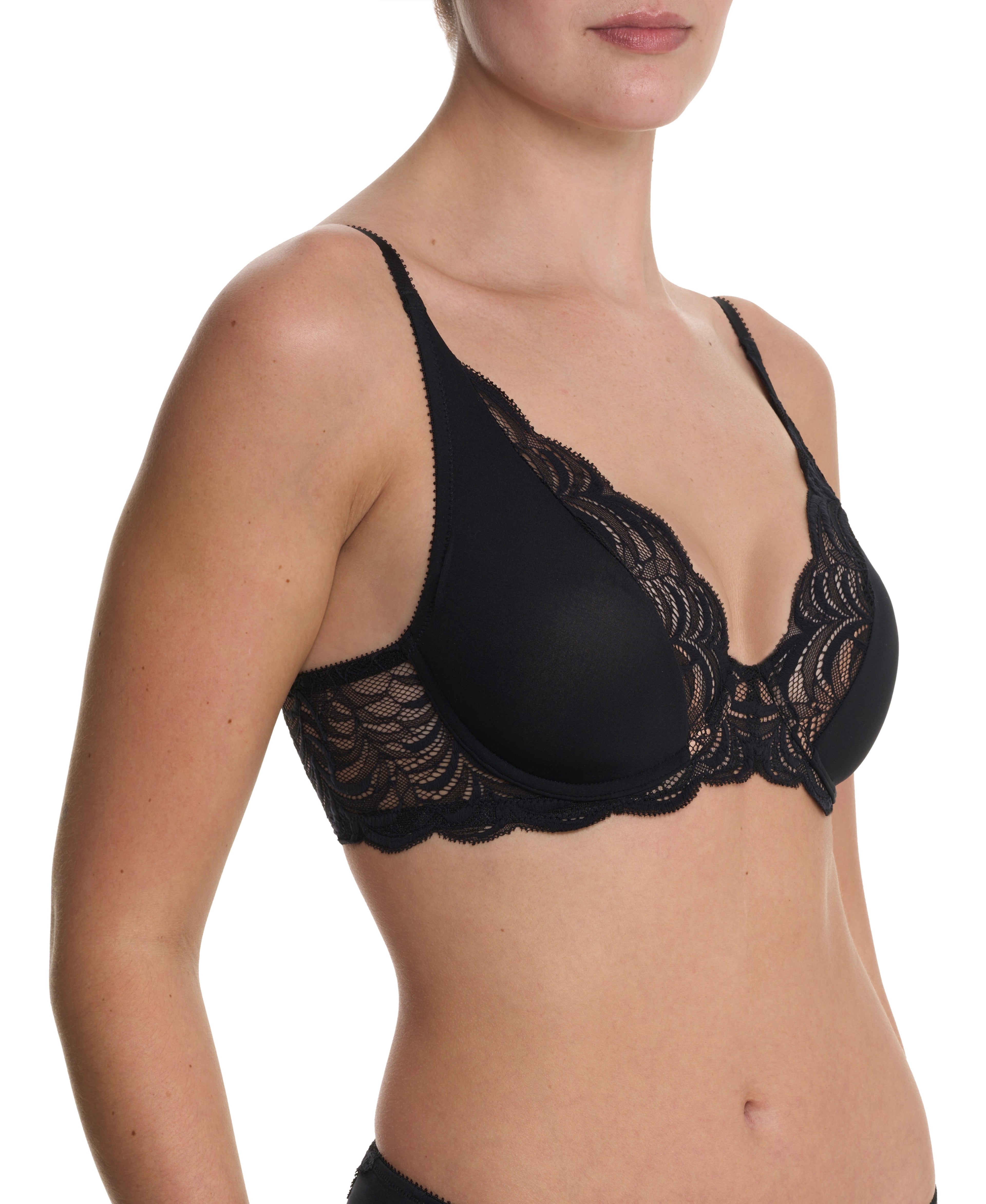 Persuasion Lace Convertible Plunge T-Shirt Bra