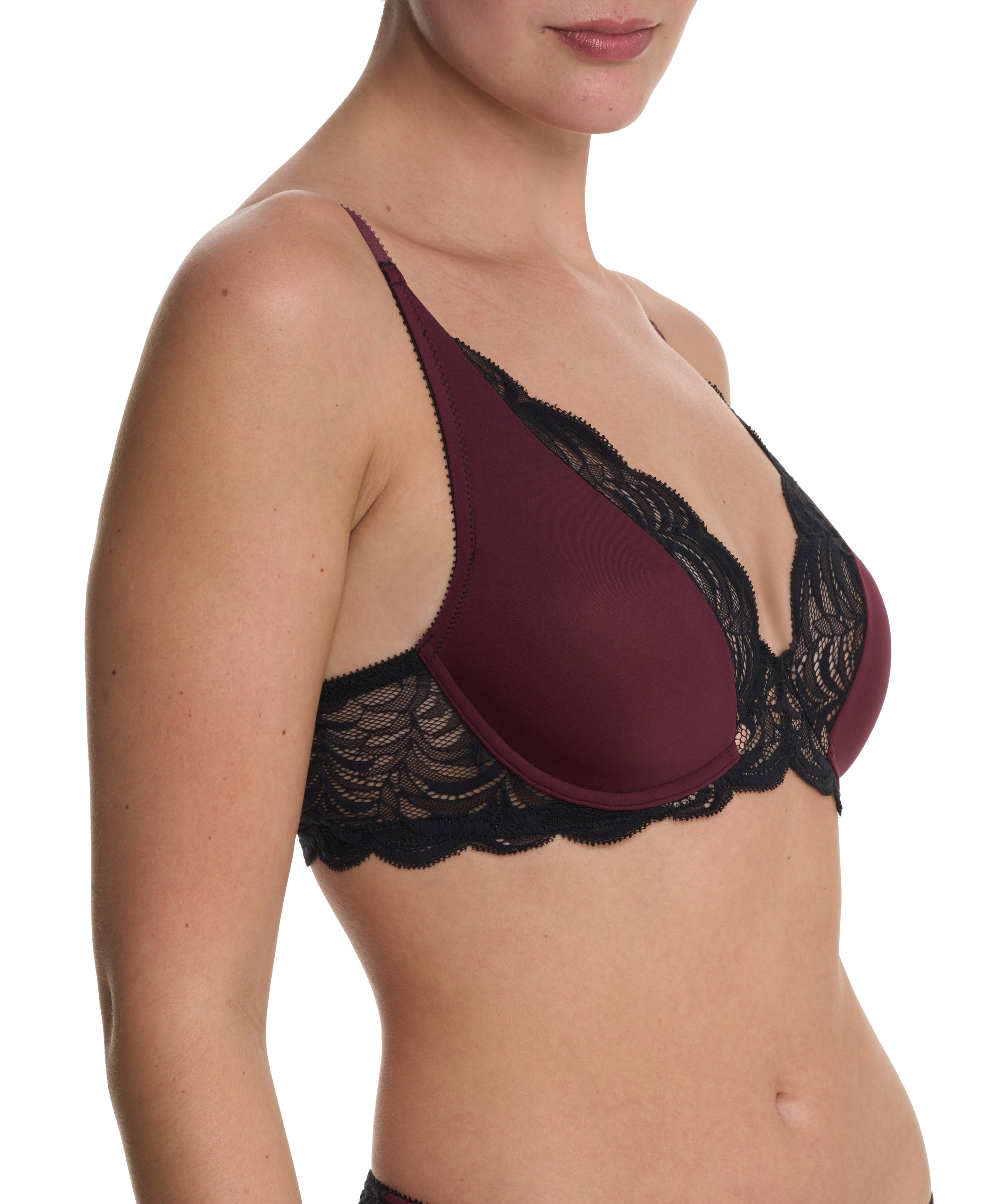 Persuasion Lace Convertible Plunge T-Shirt Bra