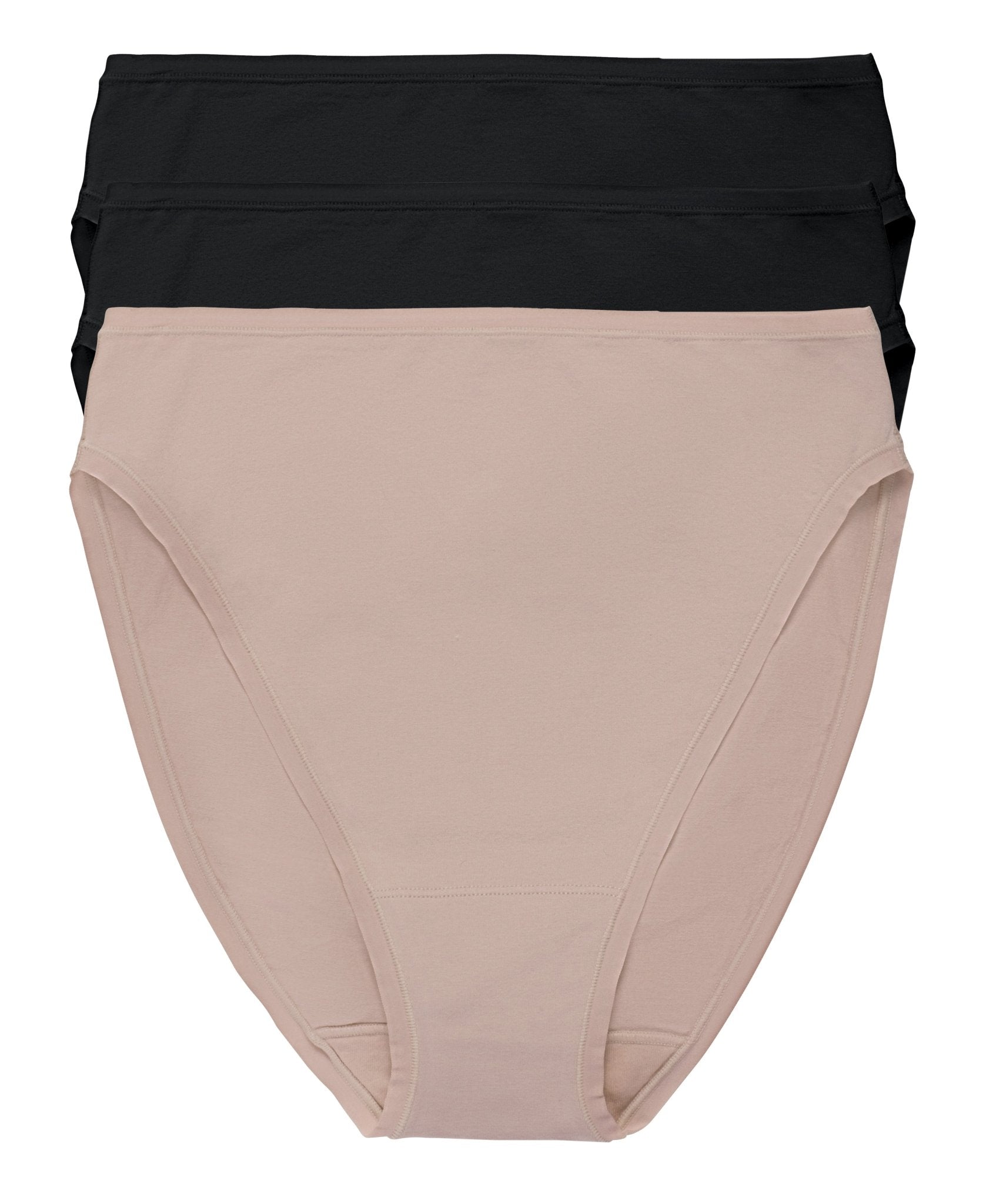 Bliss Bare Cotton High Cut Brief 3-Pack