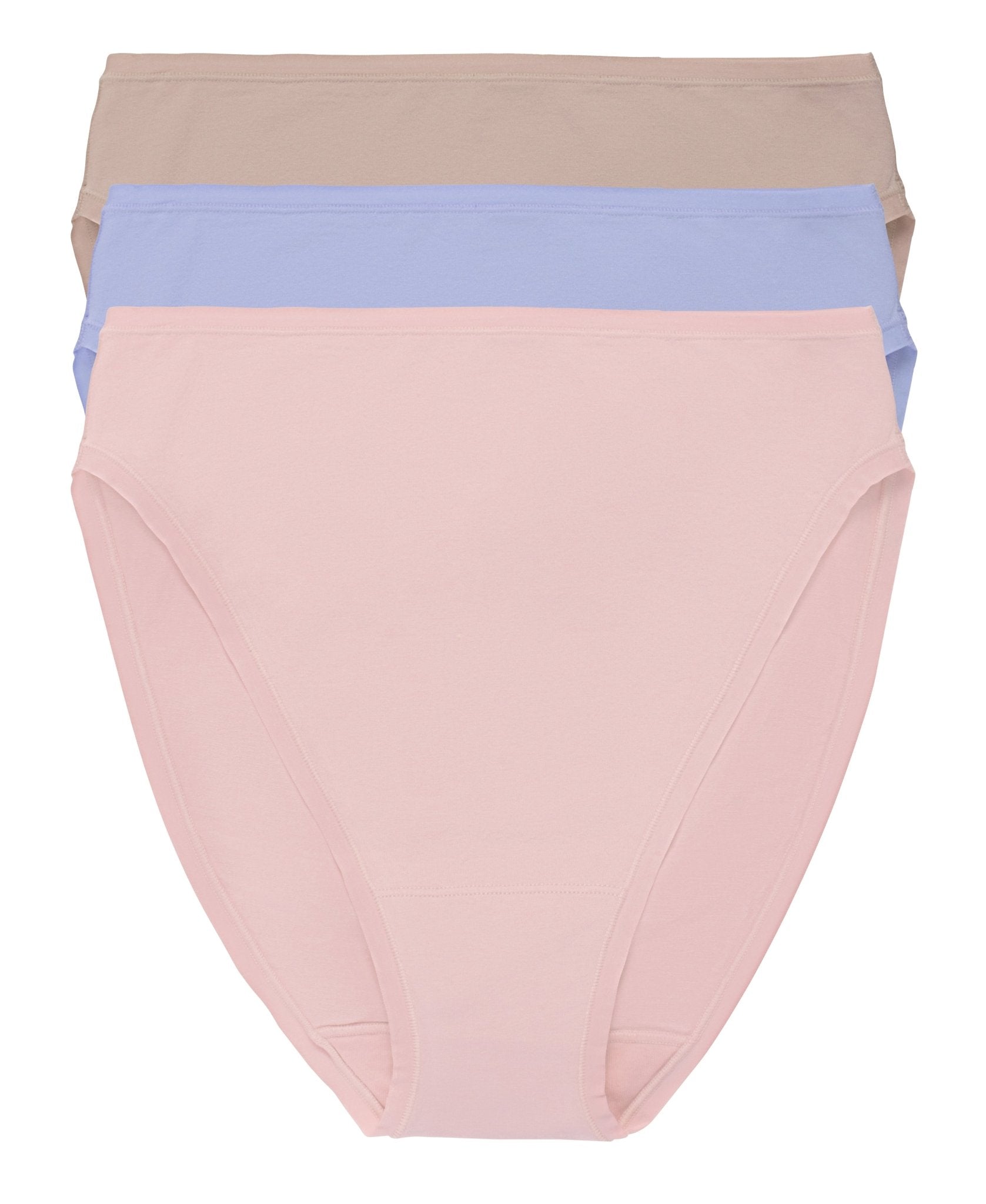 Bliss Bare Cotton High Cut Brief 3-Pack
