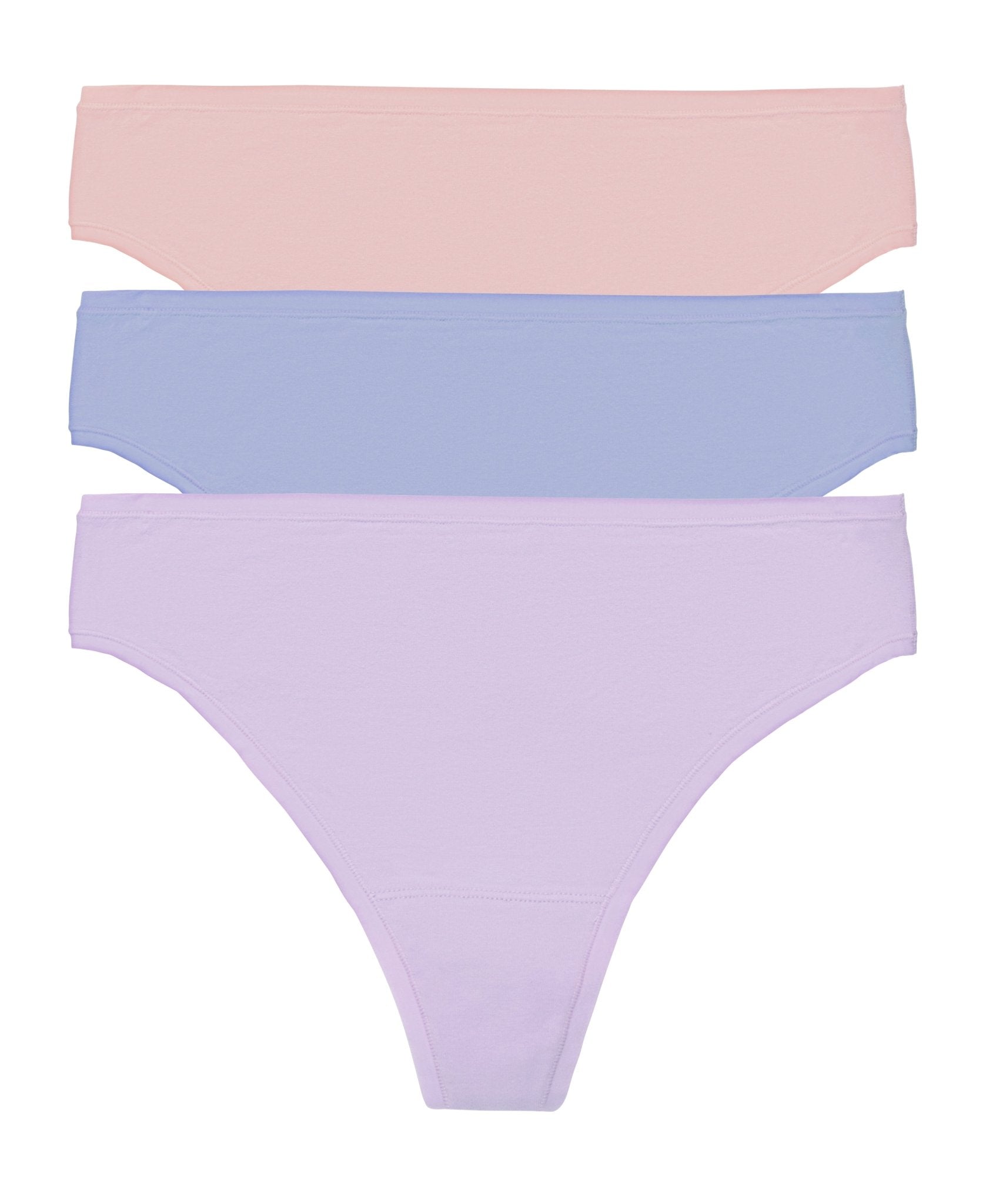 Bliss Bare Cotton Thong 3-Pack