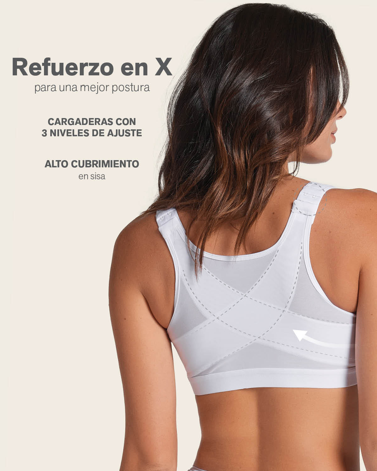 Unlined Wireless Posture Corrector Bra