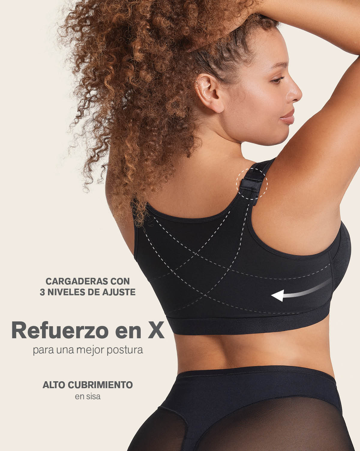 Unlined Wireless Posture Corrector Bra