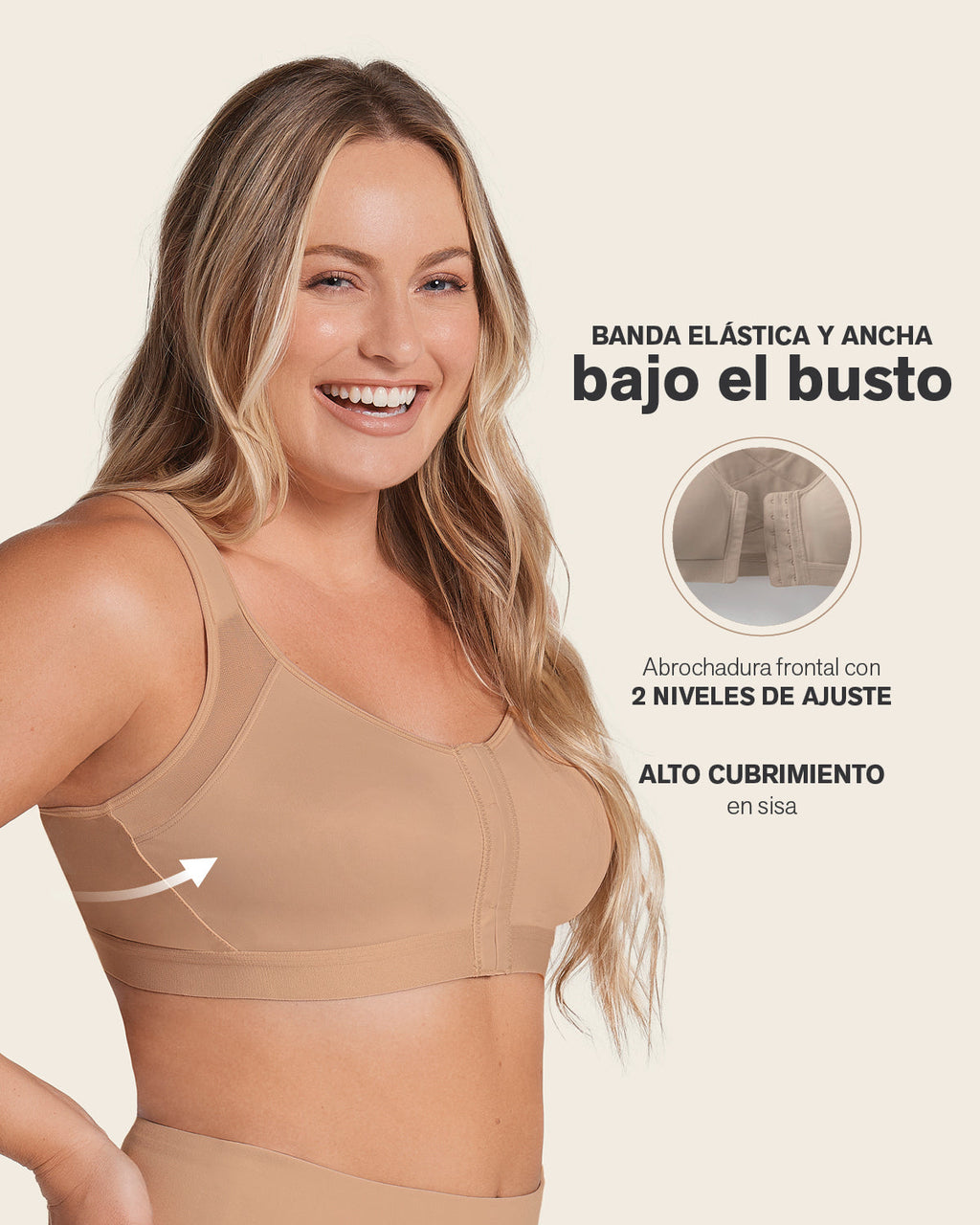 Unlined Wireless Posture Corrector Bra