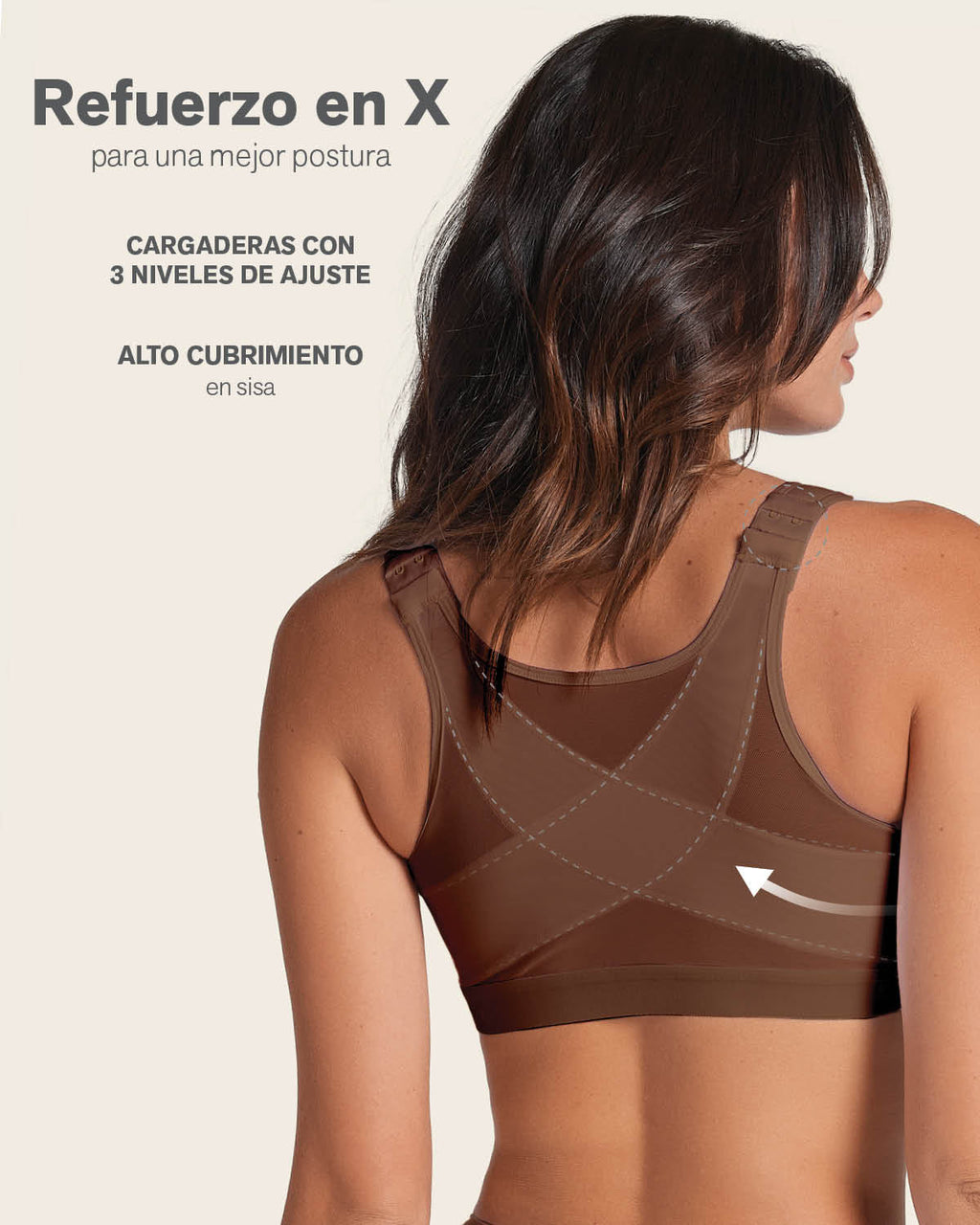 Unlined Wireless Posture Corrector Bra