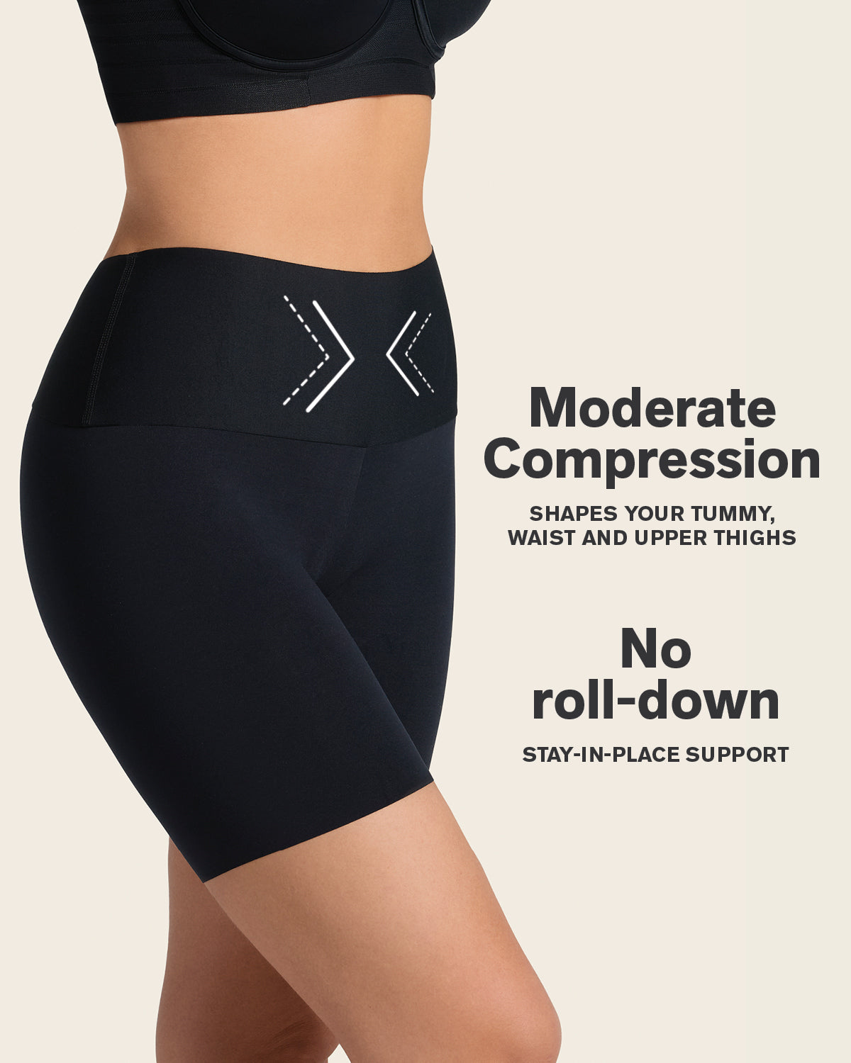 Stay-In-Place Seamless Slip Short