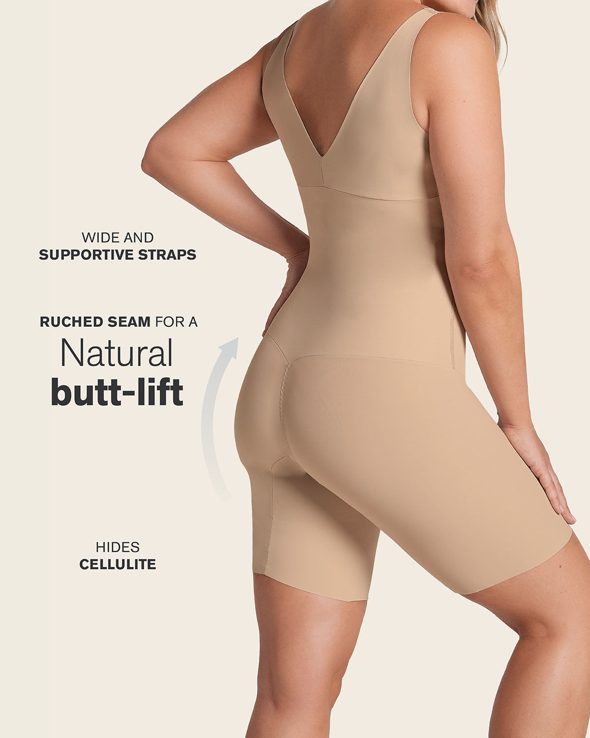Undetectable Step-in Mid-Thigh Body Shaper