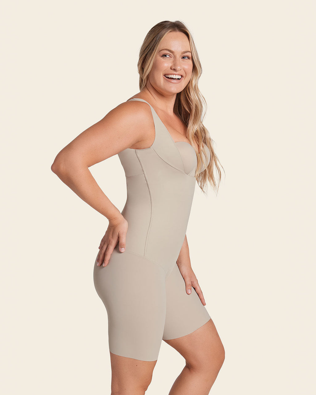 Undetectable Step-in Mid-Thigh Body Shaper