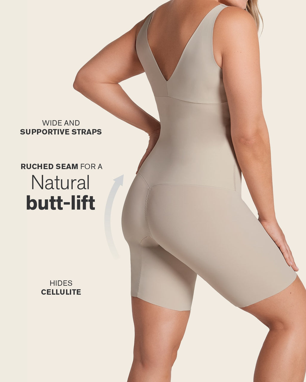Undetectable Step-in Mid-Thigh Body Shaper