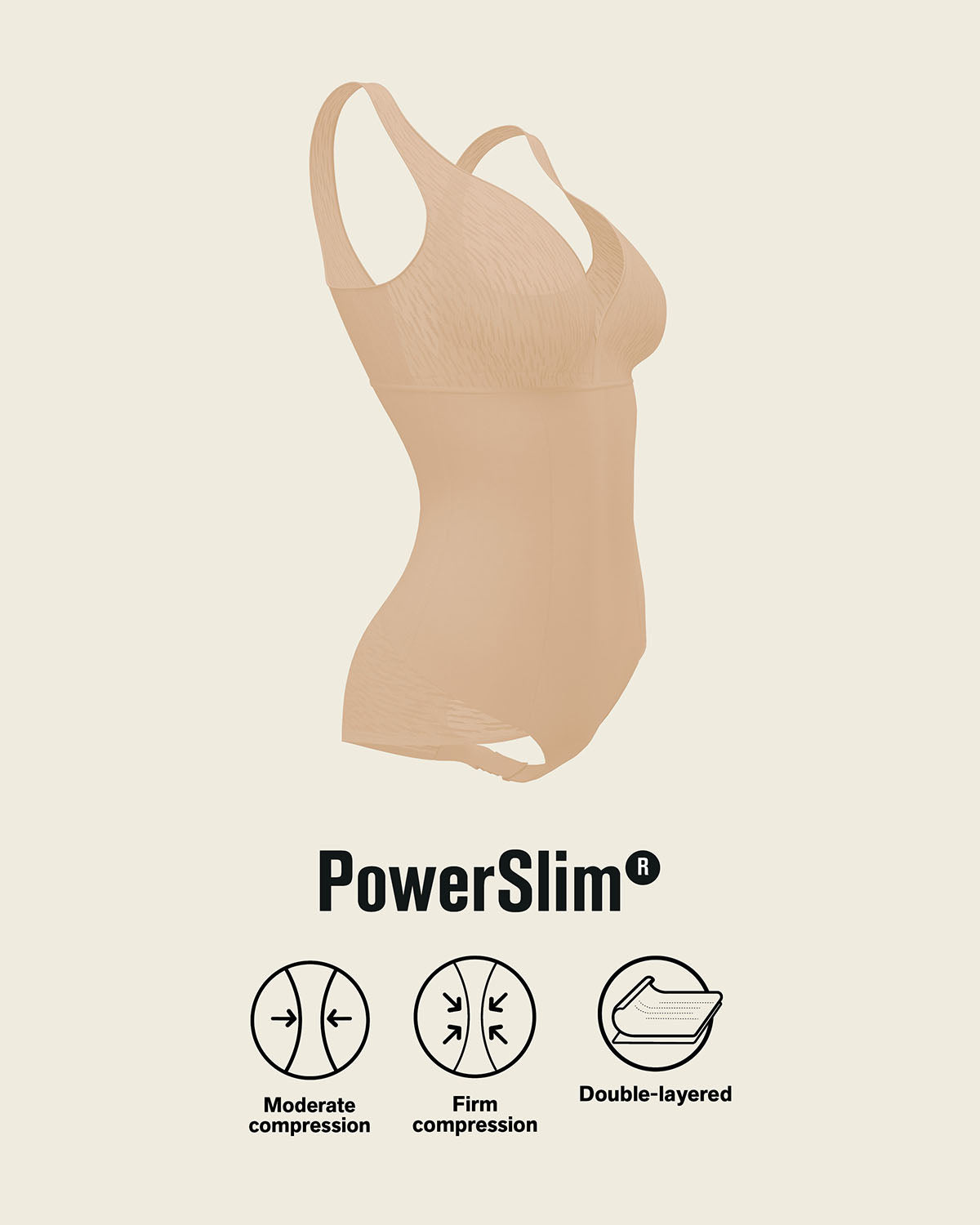 Sheer Stripe Detail Sculpting Bodysuit