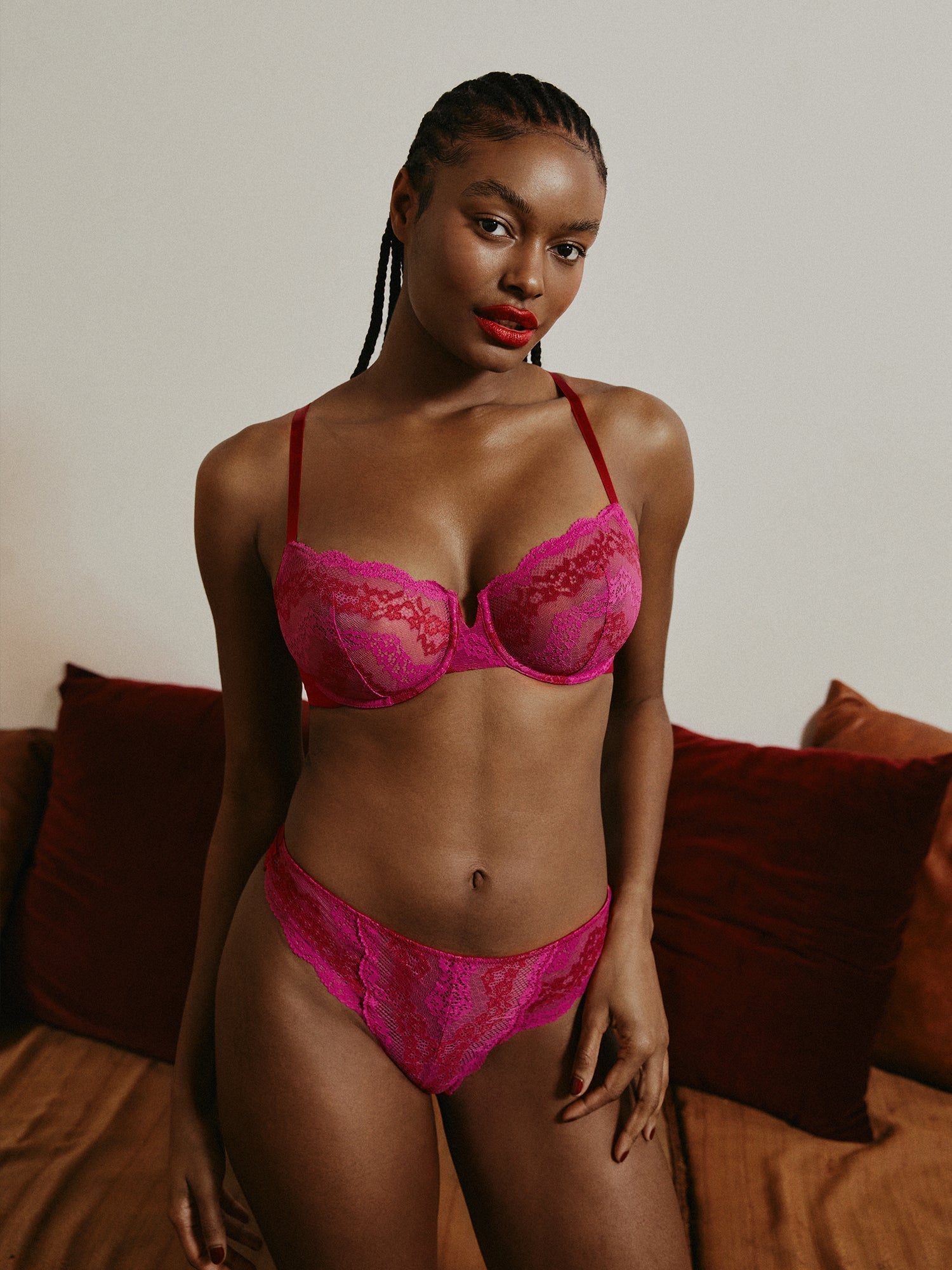 Impress Floral Lace Balconette Bra