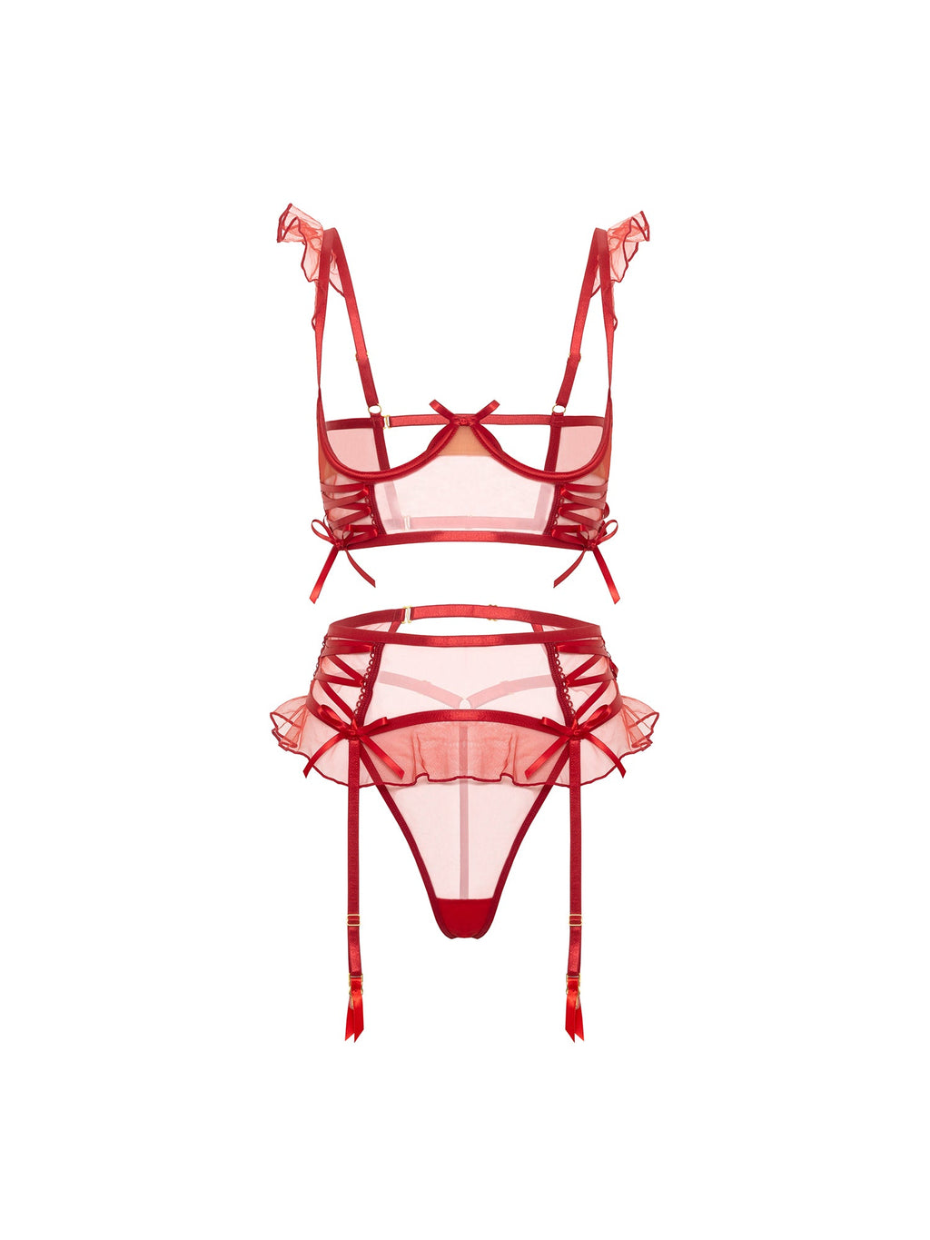 Darcy Open Cup Bra Set