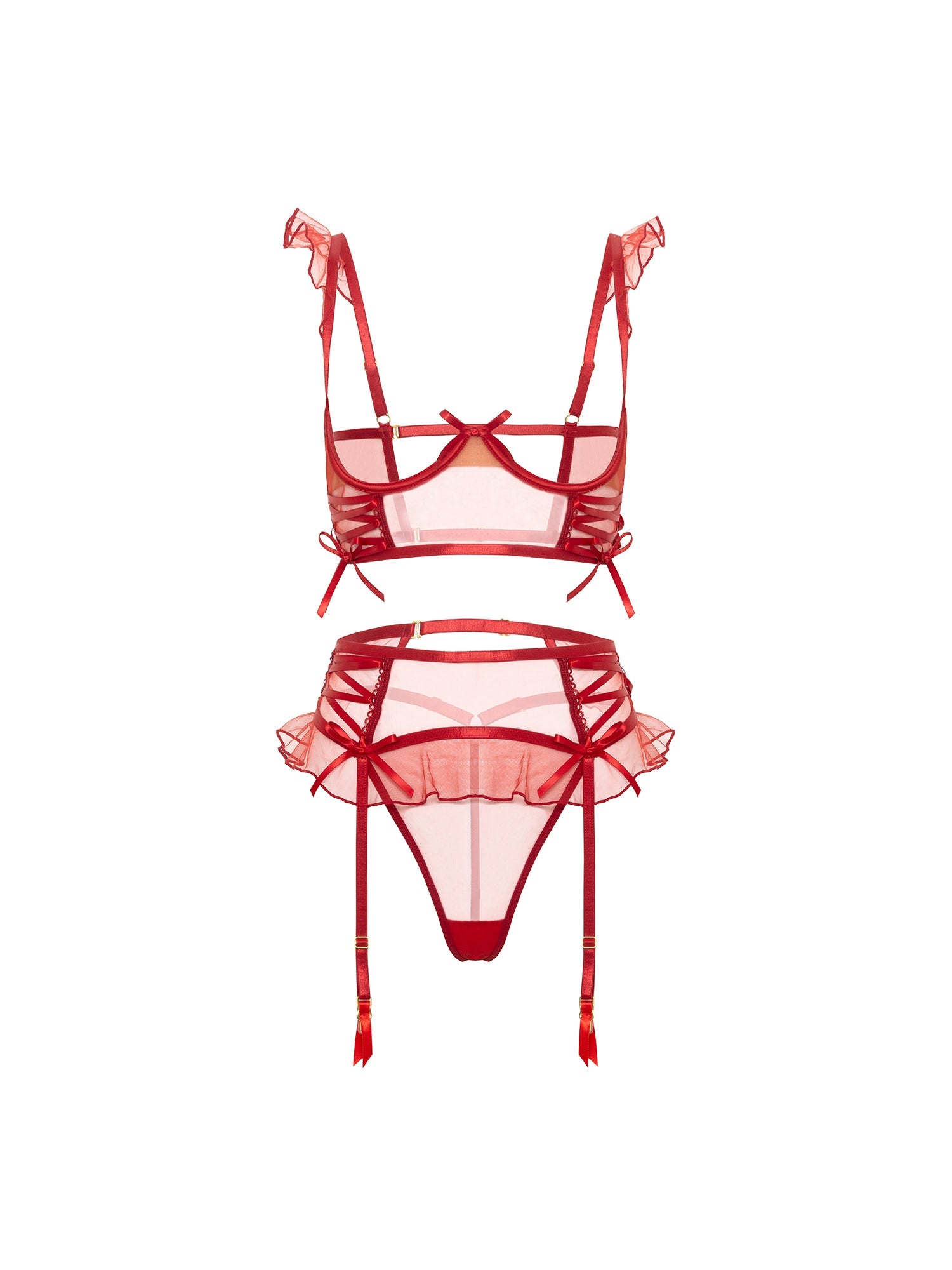 Darcy Open Cup Bra Set
