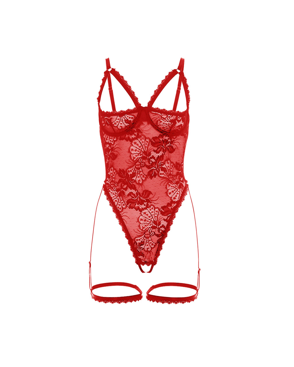 Curvy Elayne Open Cup Teddy