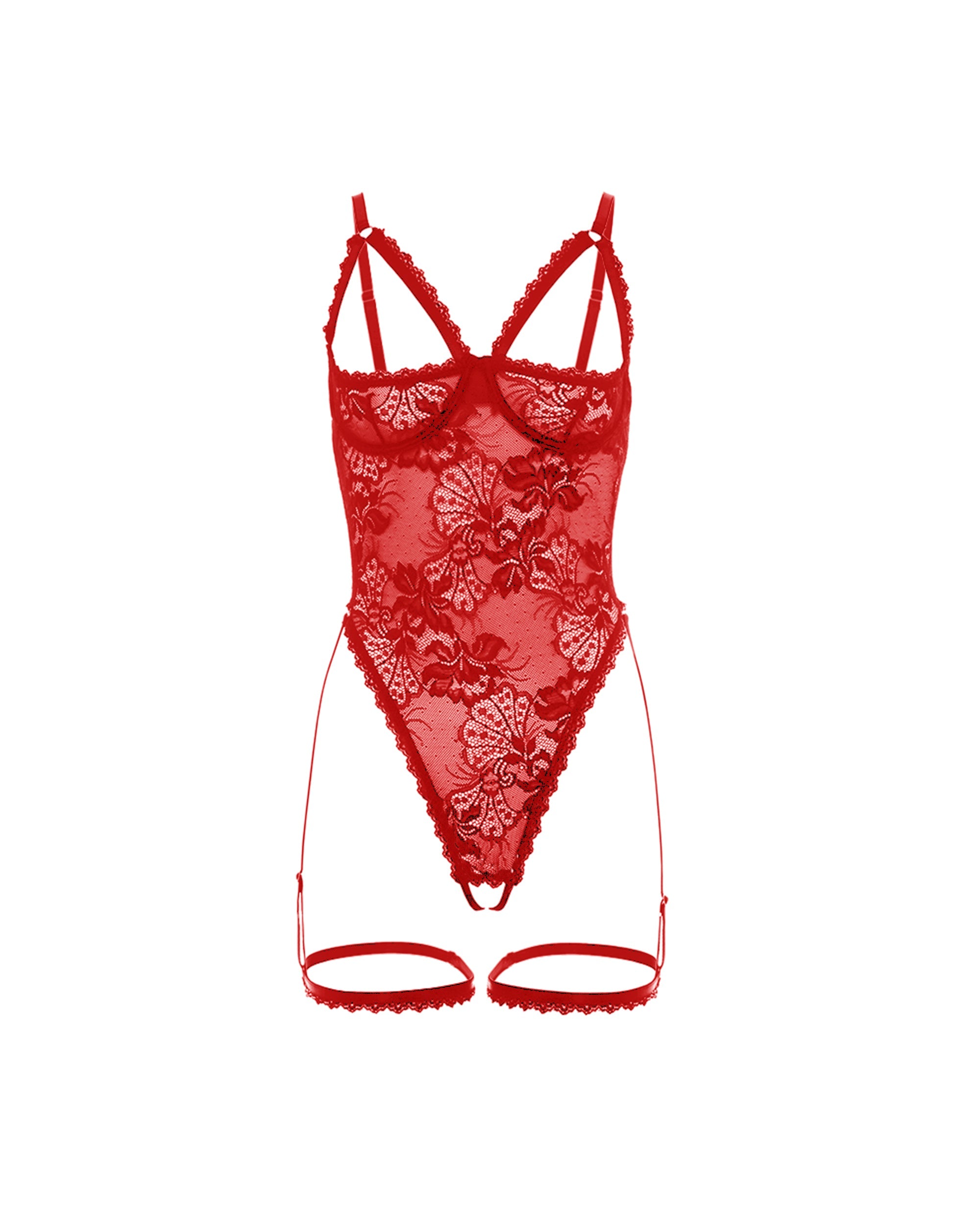 Curvy Elayne Open Cup Teddy