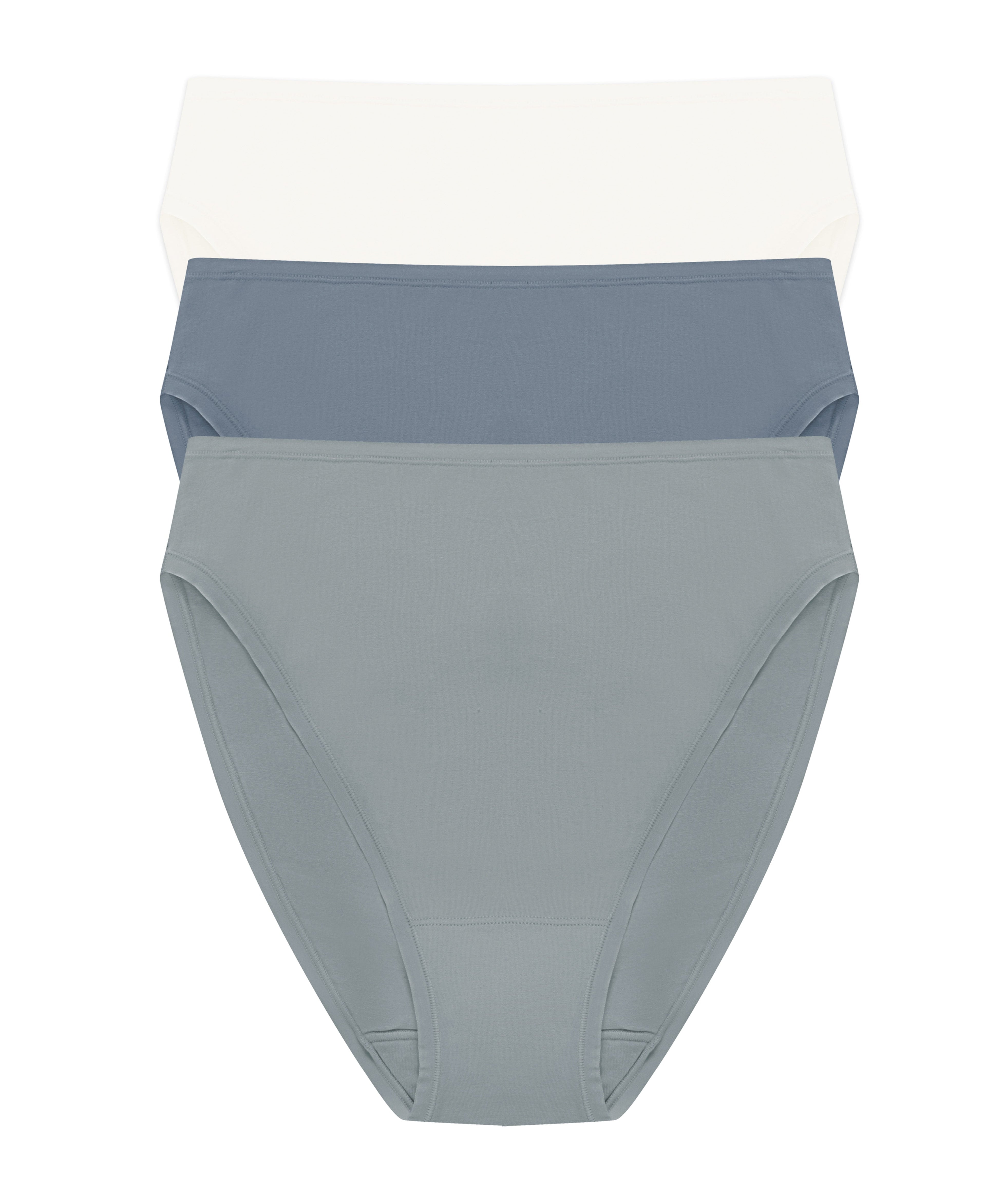 Bliss Bare Cotton High Cut Brief 3-Pack